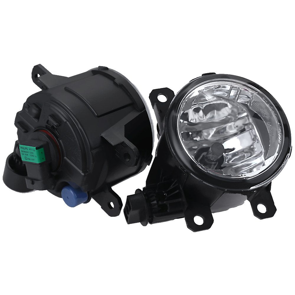Aynaxcol Fog Lights with H11 Clear Bulbs Compatible With Honda TSX RDX TL CR-V Pilot 2011-2015 Acura