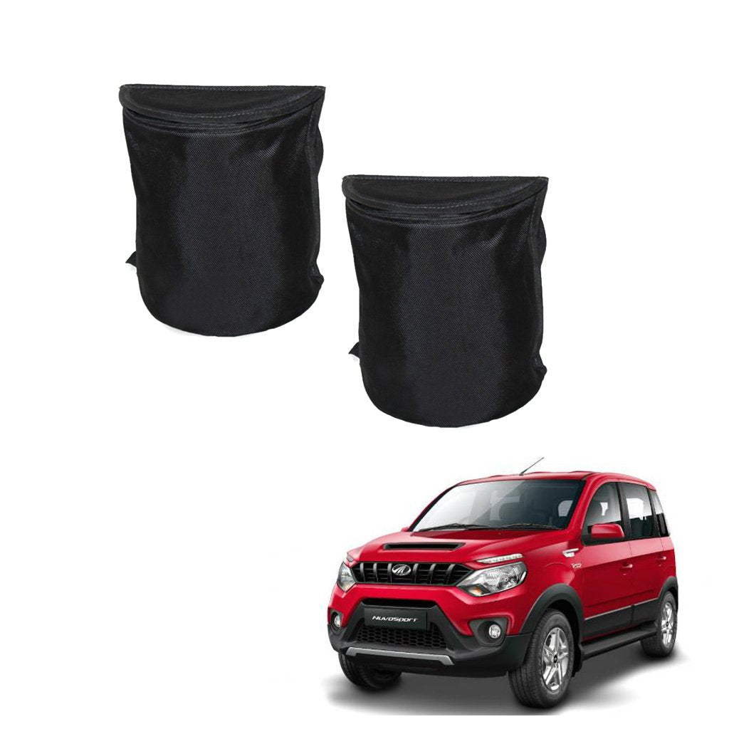 Kozdiko Semi Cylindrical Car Dustbin Set of 2 Pcs for Mahindra Nuvo Sport