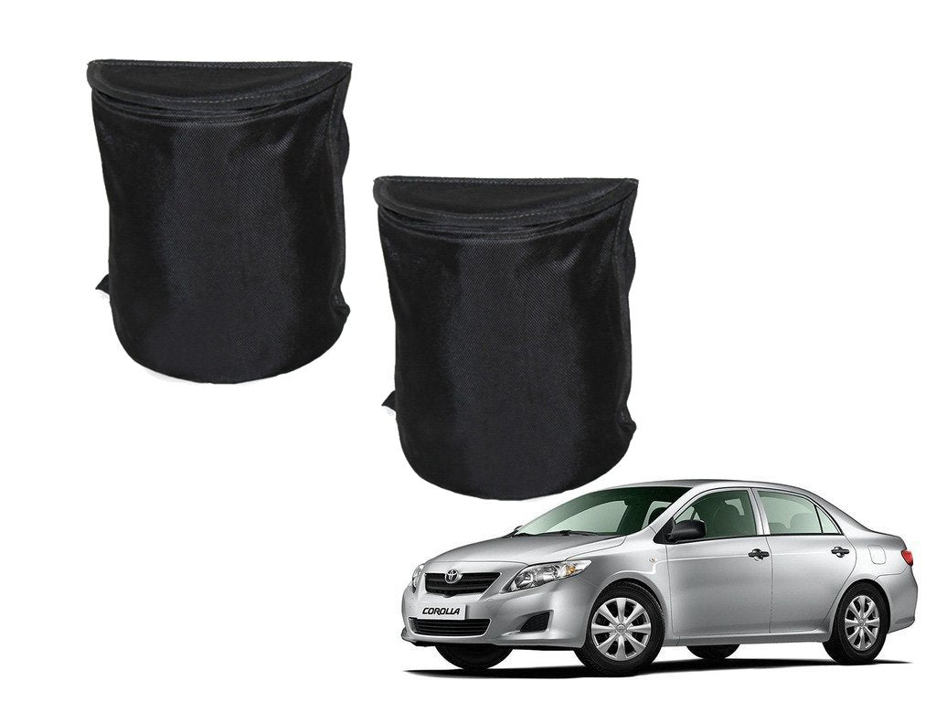 Kozdiko Semi Cylindrical Car Dustbin Set of 2 Pcs for Toyota Corolla