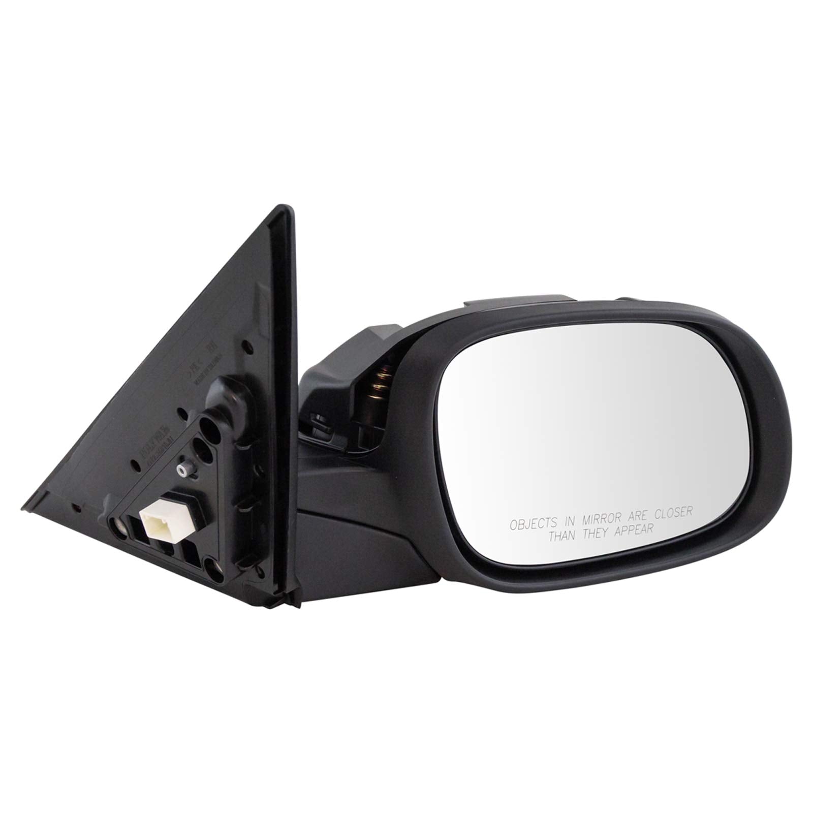 Trq Right Mirror Without Heat Without Housing Turn Signal Passenger Side Compatible With 2014-2019 Kia Soul Ki1321180 Ki1321194