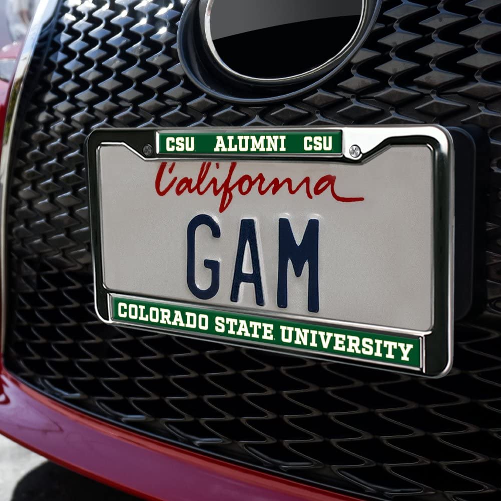 Colorado State University Alumni Logo Full Size Standard License Plate Metal Frame