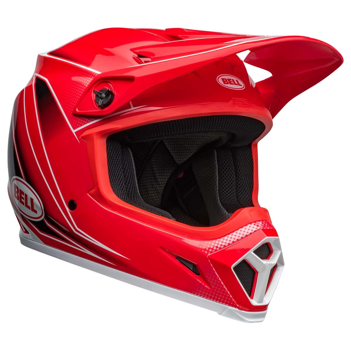 Bell Mx-9 Mips Dirt Helmet (Zone Gloss Red - Medium)