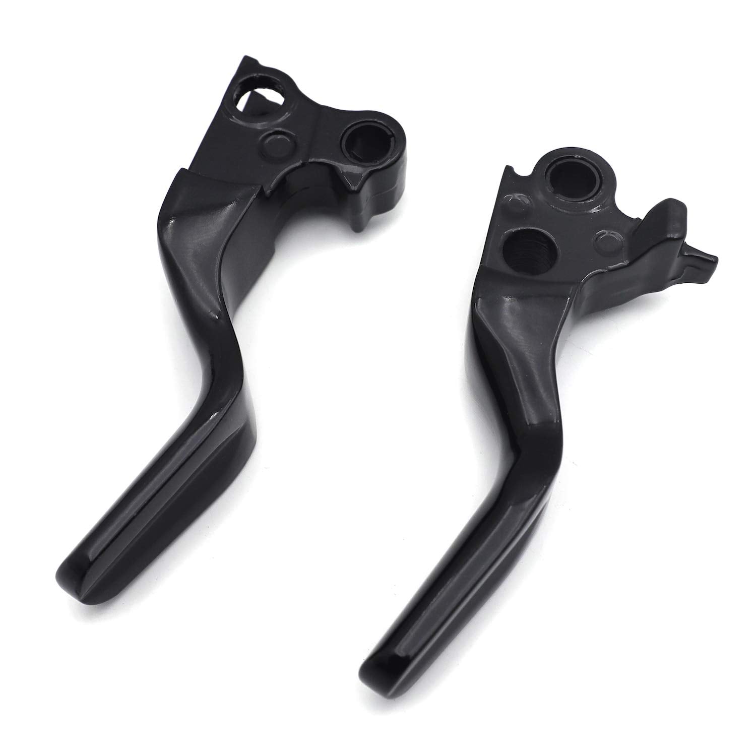 HTTMT- Black Shorty Brake Clutch Levers Compatible with Harley 96-03 XL/96-07 Dyna Touring/96-07 Softail 45075-07 55798-10A [P/N