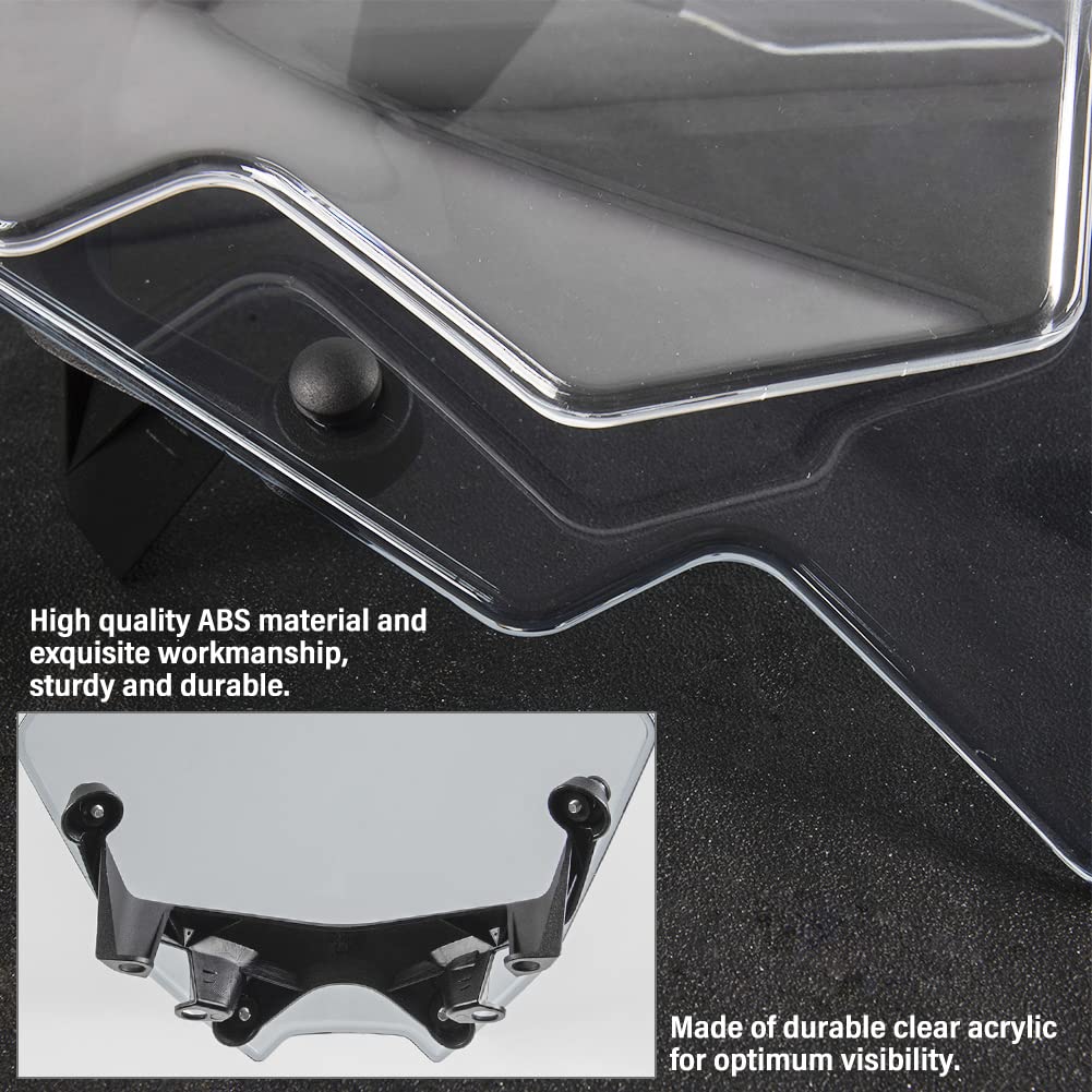 Lorababer Motorcycle Windshield Spoiler Windscreen Air Flow Wind Deflector Compatible With Y-Amaha Mt09 Mt 09 Mt-09 2021 2022 21