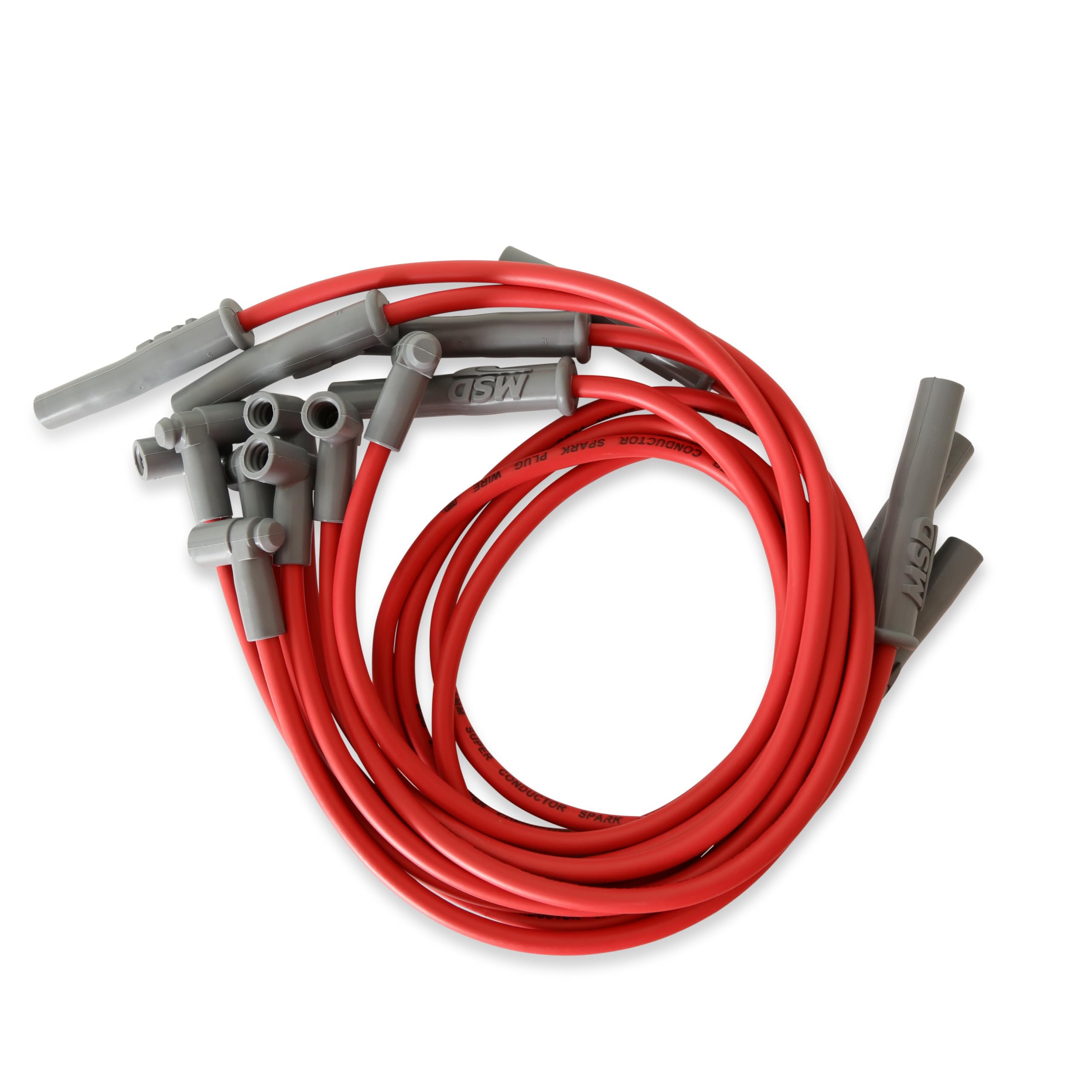 Msd 31369 Super Conductor Spark Plug Wire Set Red