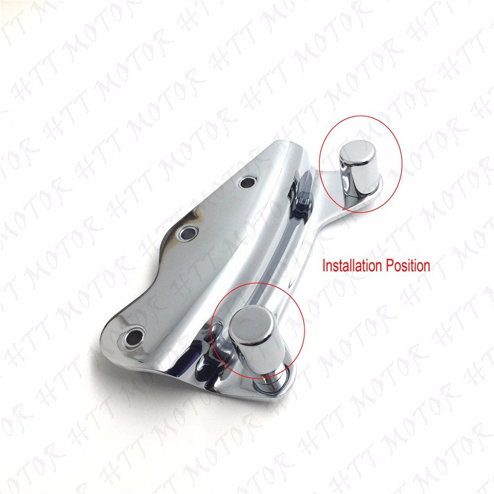 Httmt - For 2009-2016 Harley Touring 48225-10 Docking Hardware Cover Point Kit Chrome [P/N: Mt503-Dhc-Cd1]