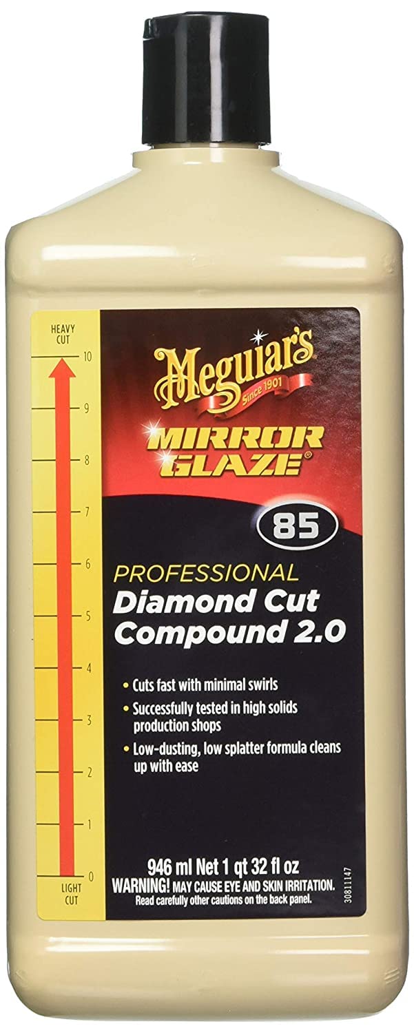 Meguiars Professional Diamond Cut Compound 2.0 M8532  ProfessionalGrade Compound Perfect to Remove Heavy Defects Like Scratch
