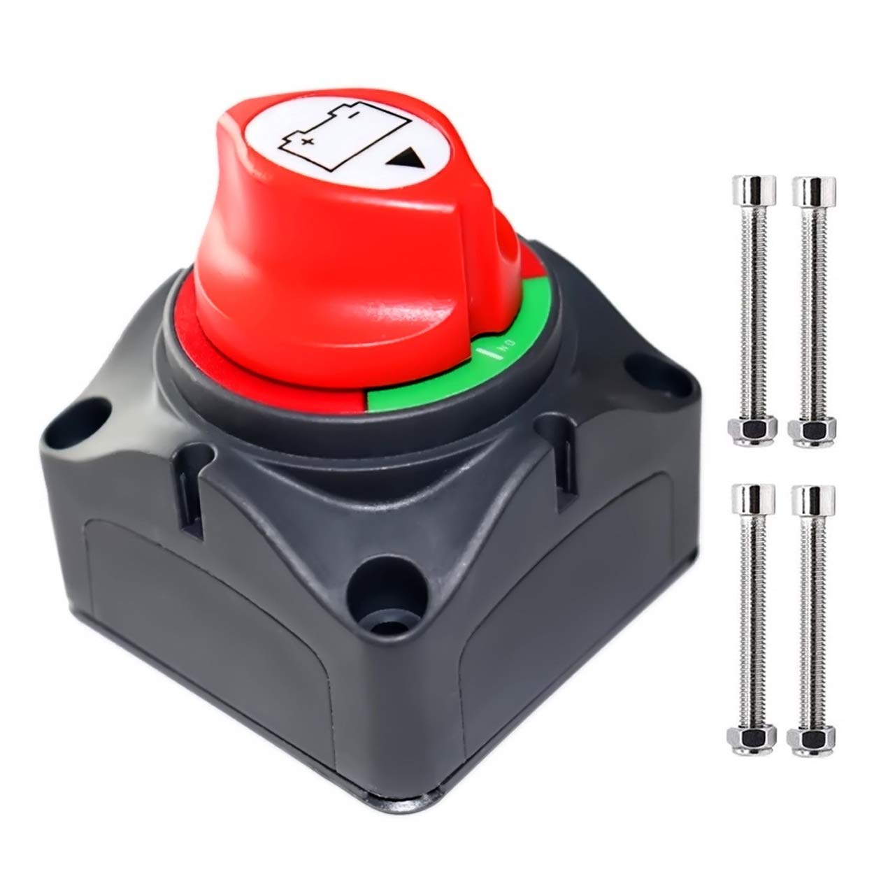 Battery Disconnect Switch Master, 12V-48V Waterproof Power Isolator On-Off Kill Switch 275Amps High Current for Car RV Marine Bo