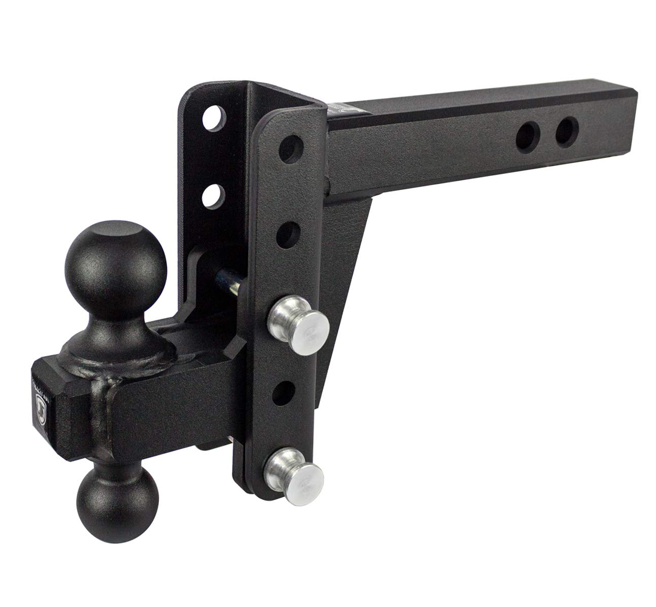 BulletProof Hitches 2.0 Adjustable Heavy Duty Trailer Hitch (22,000lb Rating) - 4 Drop/Rise Trailer Hitch with 2 & 2-5/16 Dual B