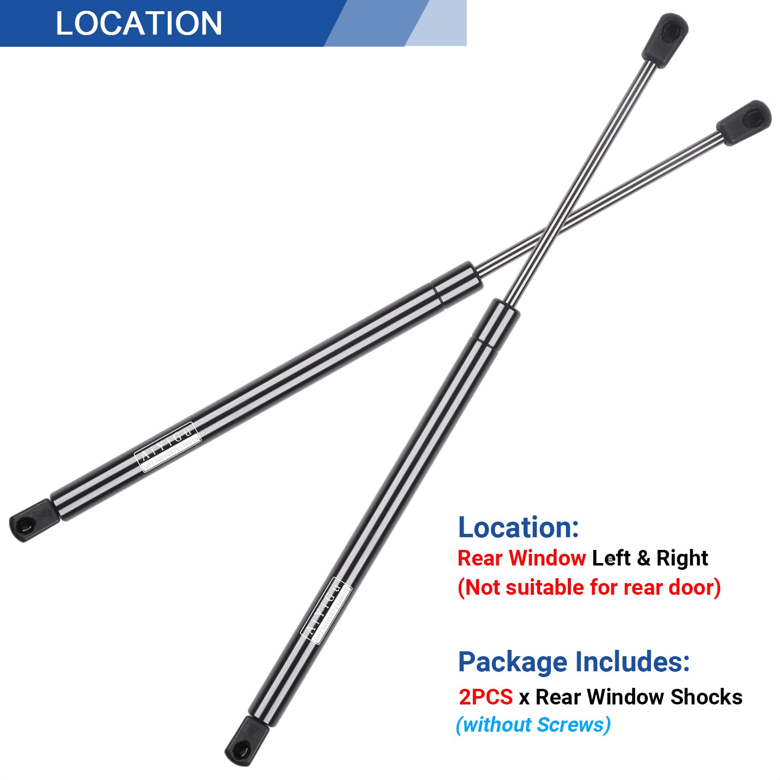 AiYiGu Rear Window Glass Shocks Struts Liftgate Charged Supports Gas Springs 4185 Compatible with Chevrolet Suburban Tahoe GMC Y