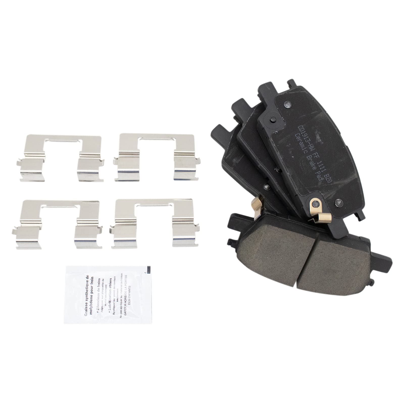 Trq Front And Rear Brake Pad & Rotor Kit Brake Pads Brake Rotor Ceramic Compatible With 2016-2019 Chevrolet Malibu