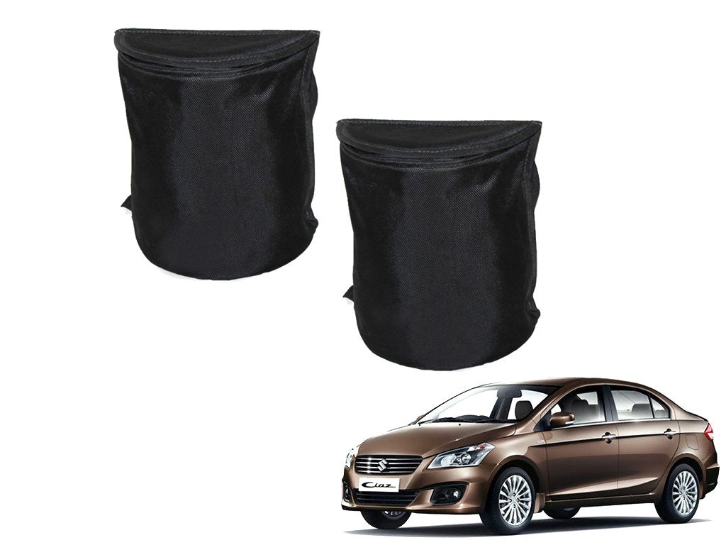 Kozdiko Semi Cylindrical Car Dustbin Set of 2 Pcs for Maruti Suzuki Ciaz