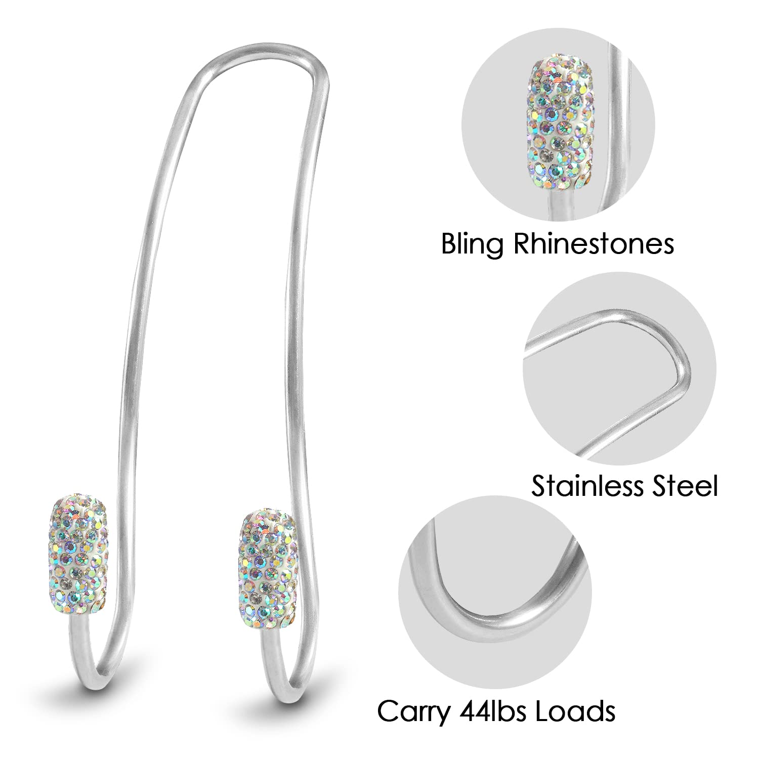 2022 Newest Bling Auto Hooks,Car Hangers Organizer Seat Headrest Hooks,Bag Organizers Rack And Hanger, Heavy-Duty Car Seat Hooks