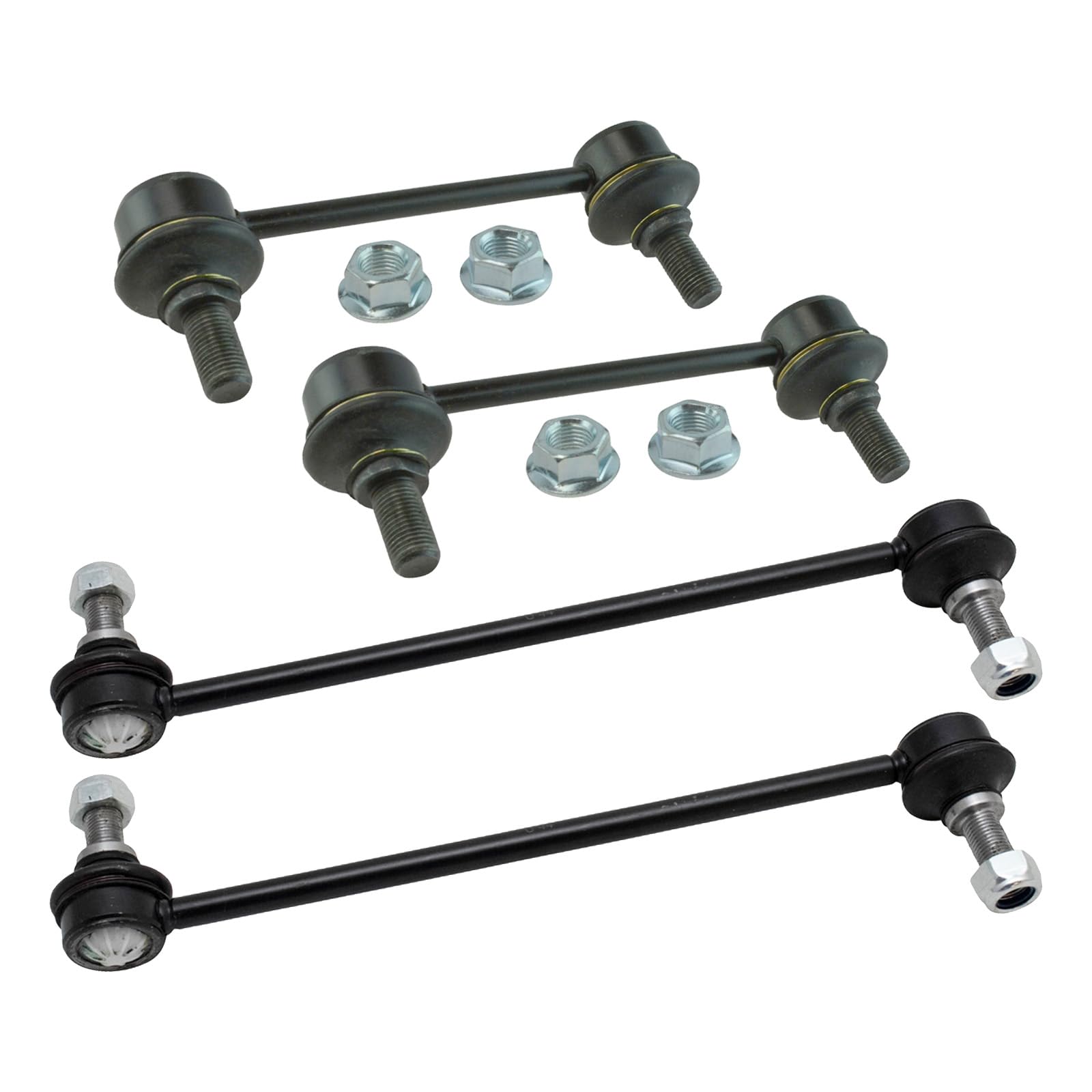 Trq Front & Rear Sway Bar Stabilizer Link Set Compatible With 2010-2013 Hyundai Tucson 2011-2013 Kia Sportage