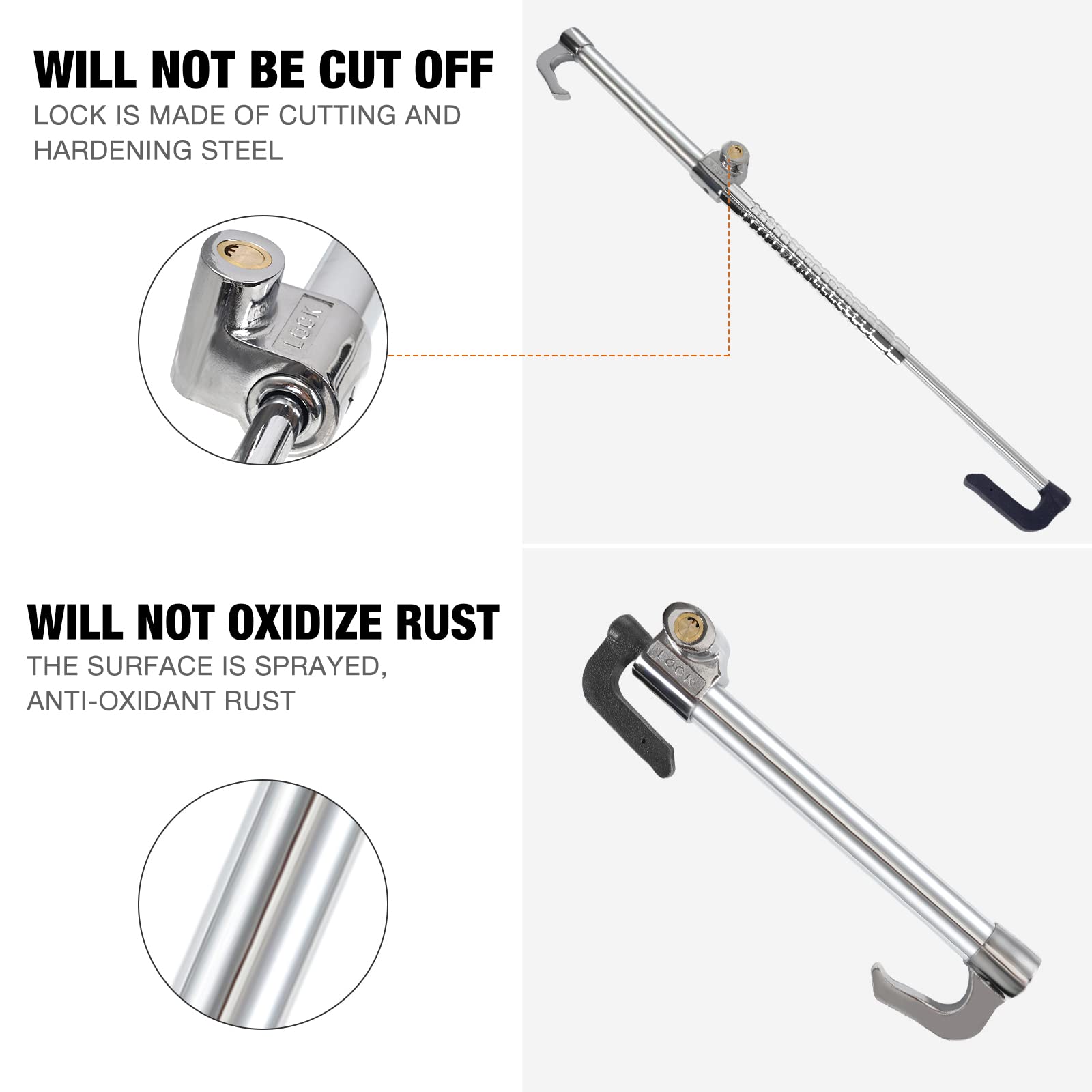 Esploratori Steering Wheel Lock, Anti Theft Device, Anti Theft Car Device, Car Lock,Car, Car Security Products,Antitheft Product