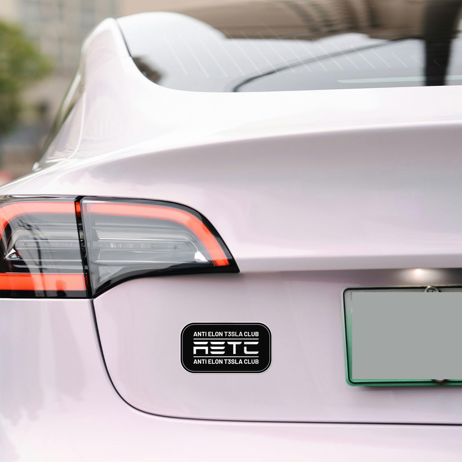 Anti Elon Club Sticker - Waterproof Vinyl Decal For Car Bumper, Laptop, Water Bottle, Bookcase, Wall, And Window, Size - 6'' Lon