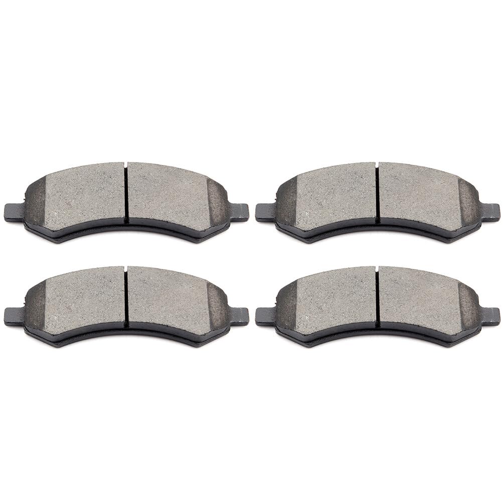Cciyu D1084 Front Ceramic Disc Brake Pads Kit For Chrysler Aspen For Dodge Dakota Durango Ram 1500 For Jeep Wrangler For Mitsubi