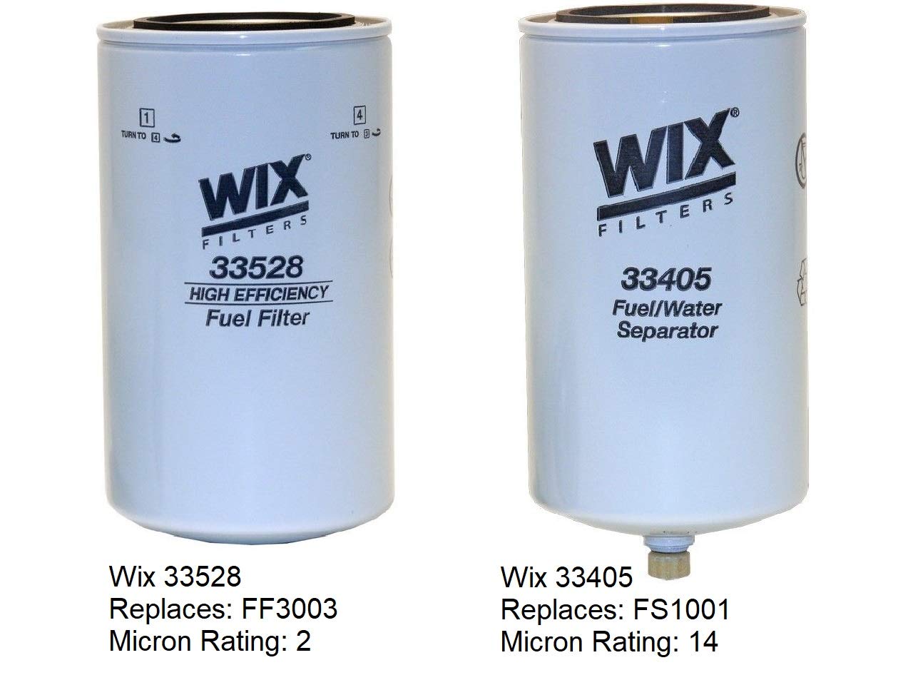 Wix Filtration FASS I Replacement Filters - Replaces FF3003, FS1001