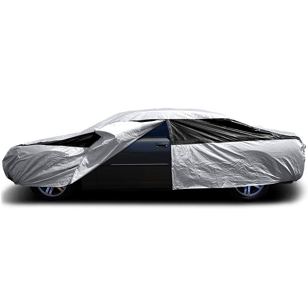 Titan Premium Multi-Layer Peva Car Cover For Large Sedans 203-212''. Waterproof, Uv Protection, Anti-Scratch Protective Lining,