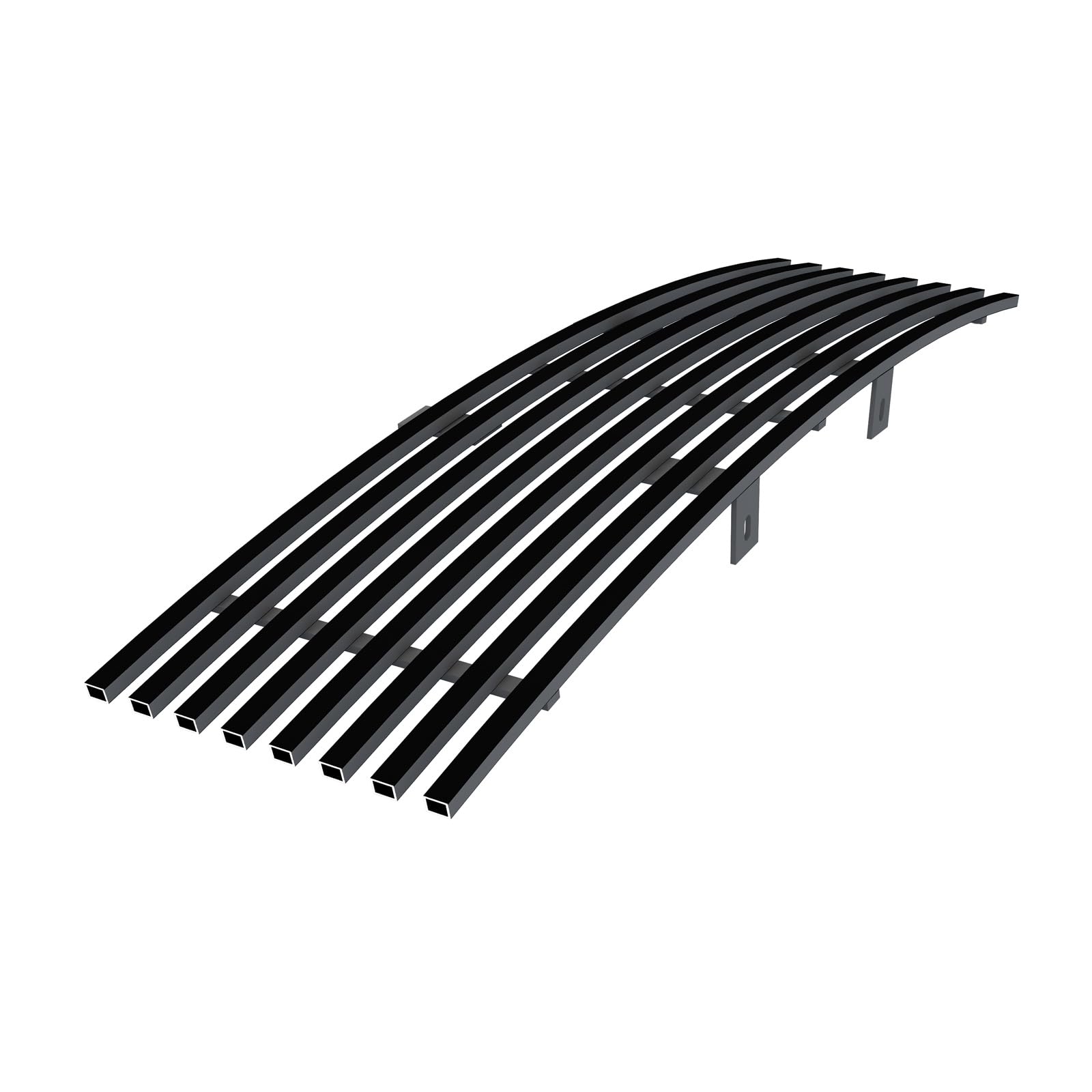 Aps Compatible With Ford F-150 2009-2014 Lower Bumper Stainless Steel Black Billet Grille Grill Insert F66789H