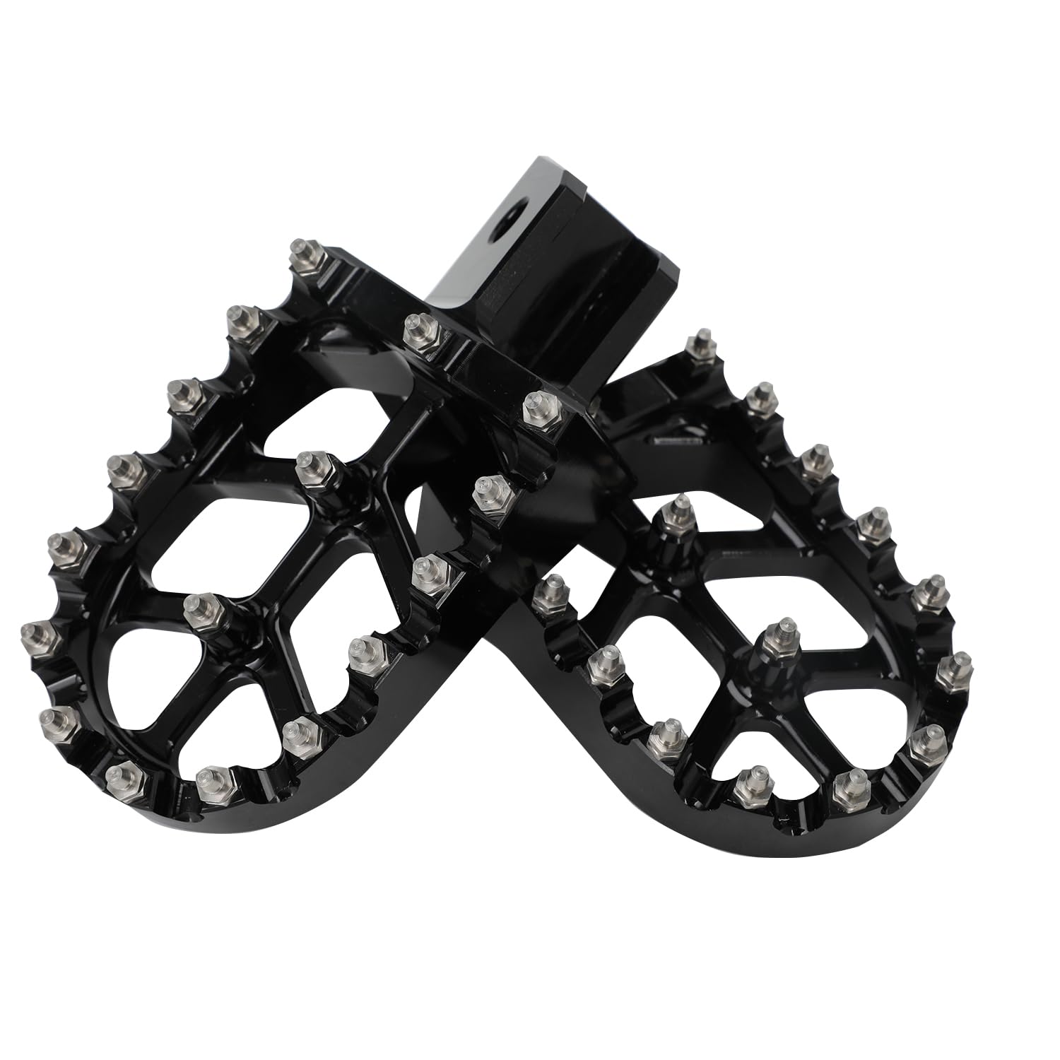 BAOUFF Foot Pegs for TW200, CNC 7075 Aluminum, Black, Model J-03, Fits 1987-2023