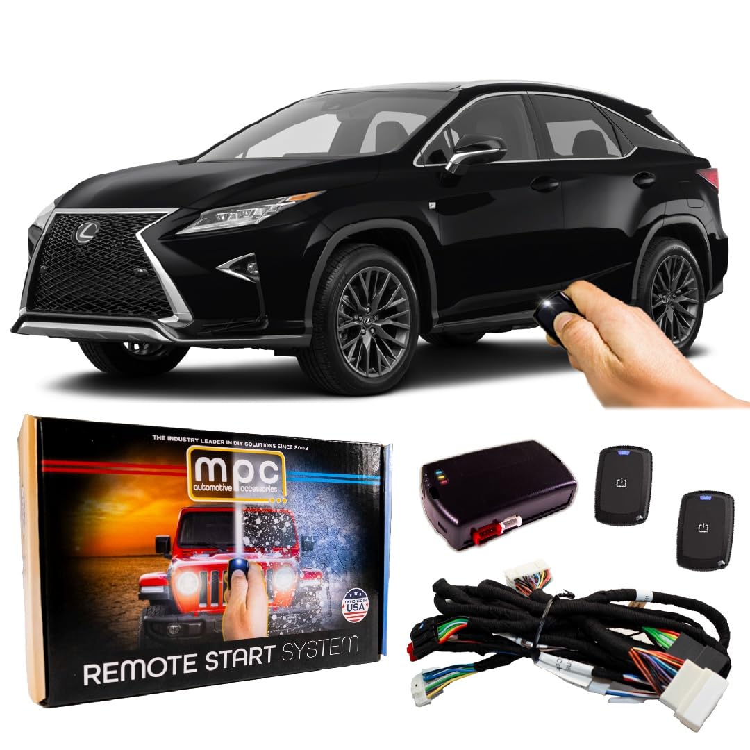 MPC Plug N Play Remote Starter Compatible with 2016-2019 Lexus RX350 |Push to Start| |Gas| with T-Harness - (2) Ultra-Compact Ex