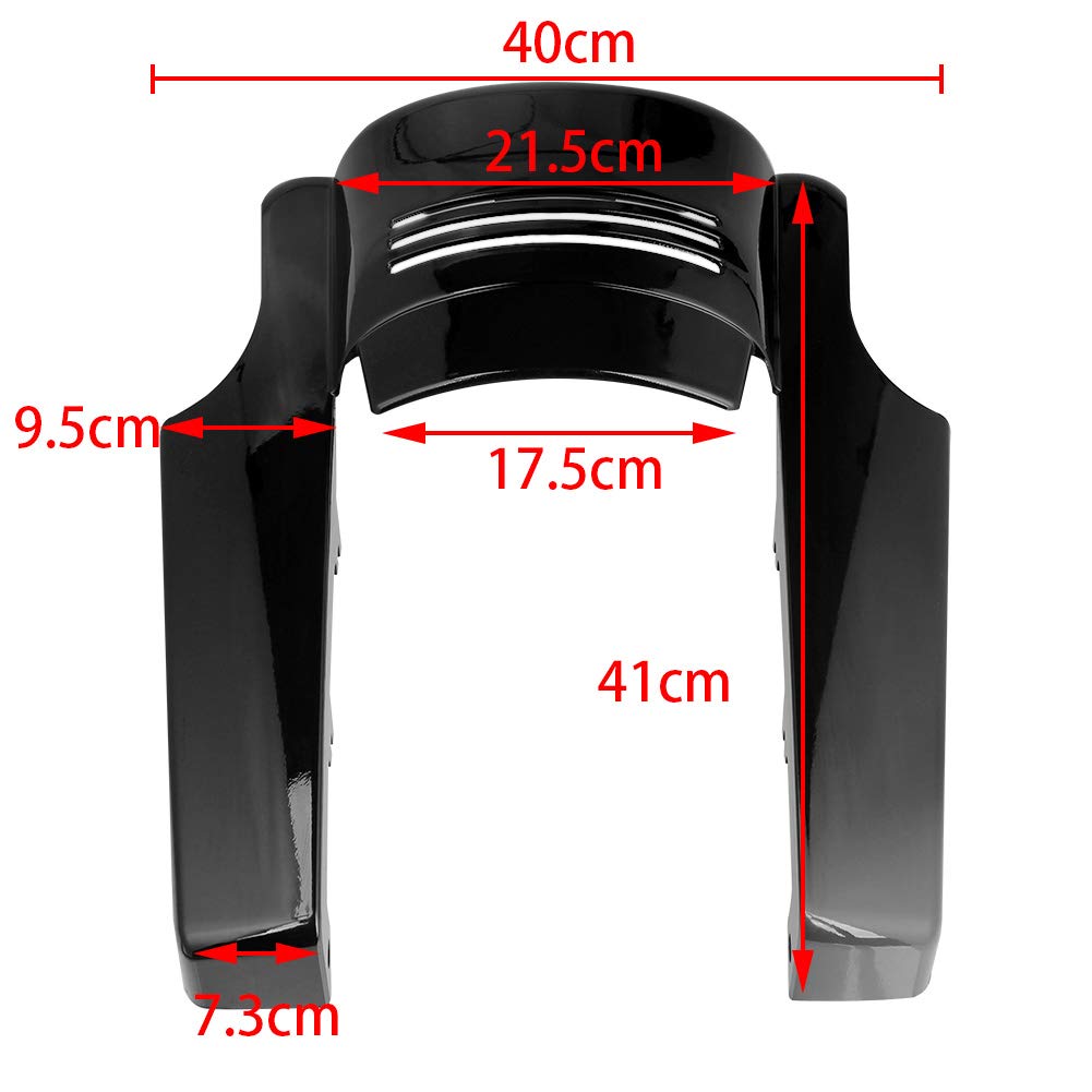 Aqimy 5' Motorcycle Rear Fender Extension Stretched Filler For Harley Touring Street Road Glide 2014-2023 2022 2021 2020