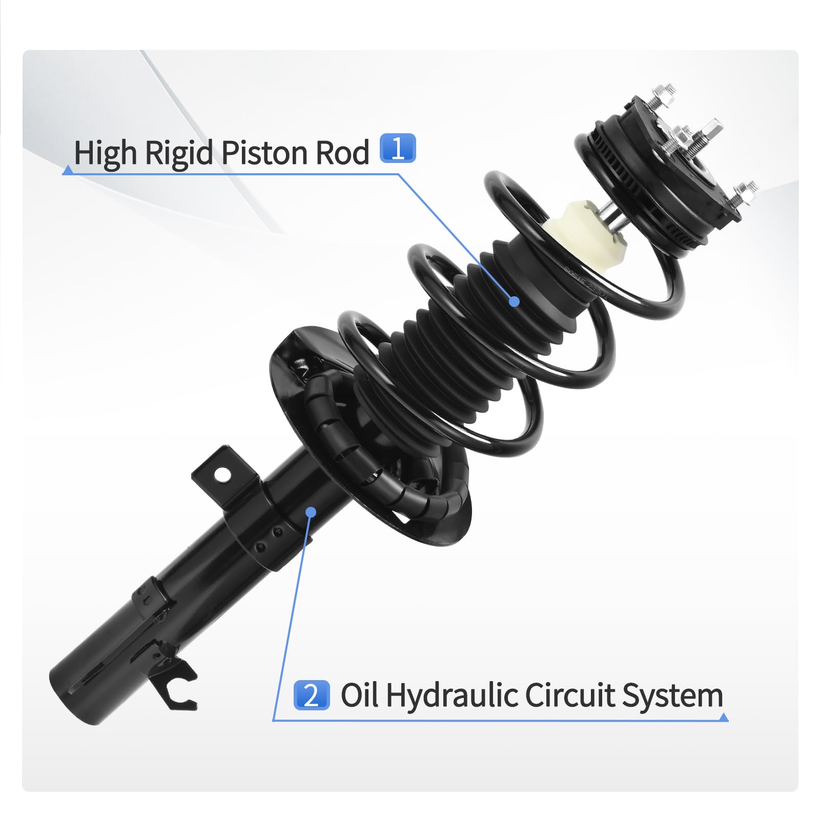 Yitamotor Front Complete Strut Quick Struts Shocks And Coil Spring Assembly Compatible With 2006-2011 Ford Focus