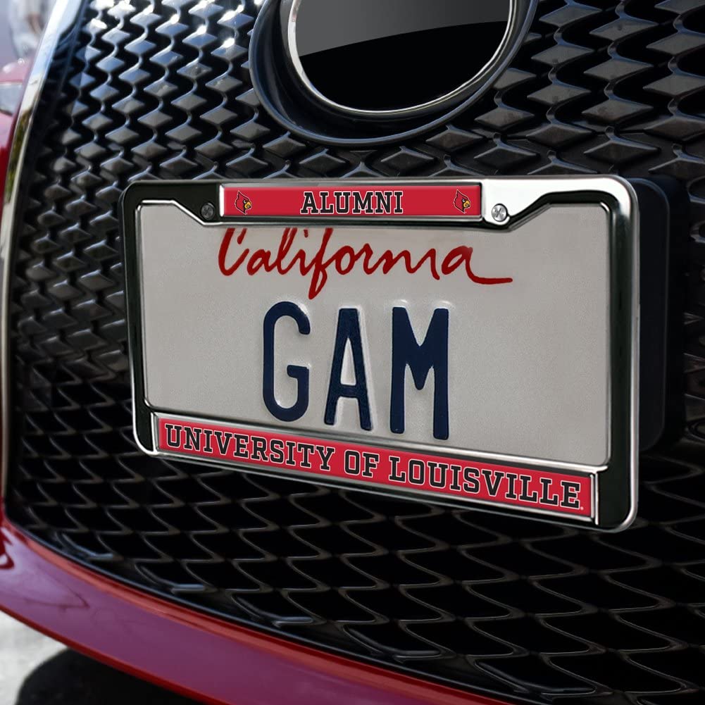 GRAPHICS & MORE Metal License Plate Frame - University of Louisville Alumni - Full Size, One Size, Standard Design