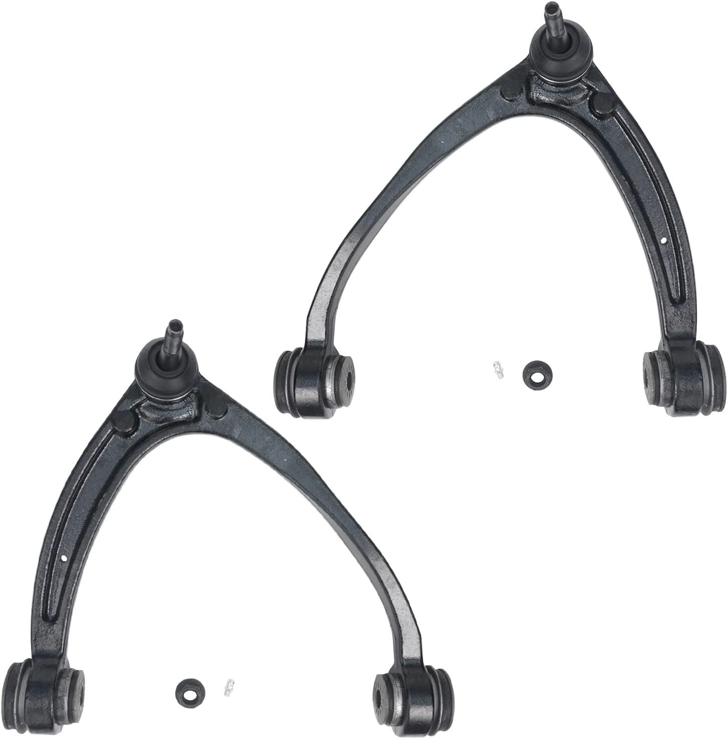 Detroit Axle - 12Pc Front End Kit For Gmc Chevy Silverado Sierra Suburban Yukon Xl 1500 Tahoe Escalade Esv Ext 2 Upper Control Arms 2 Sway Bars 4 Tie Rods 2 Lower Ball Joints 2 Boots