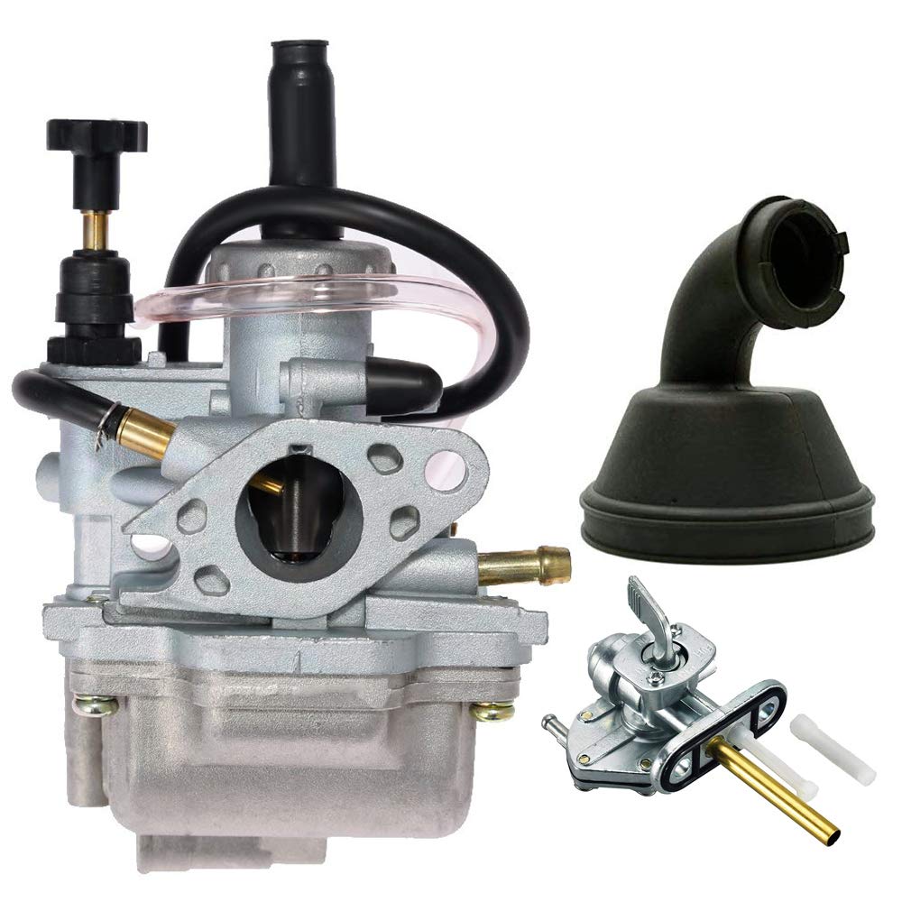 Lt80 Carburetor For 1987-2006 Suzuki Lt80 Quadsport Atv Carburetor Carb With Air Cleaner Intake Boot+Fuel Gas Petcock Tank Valve