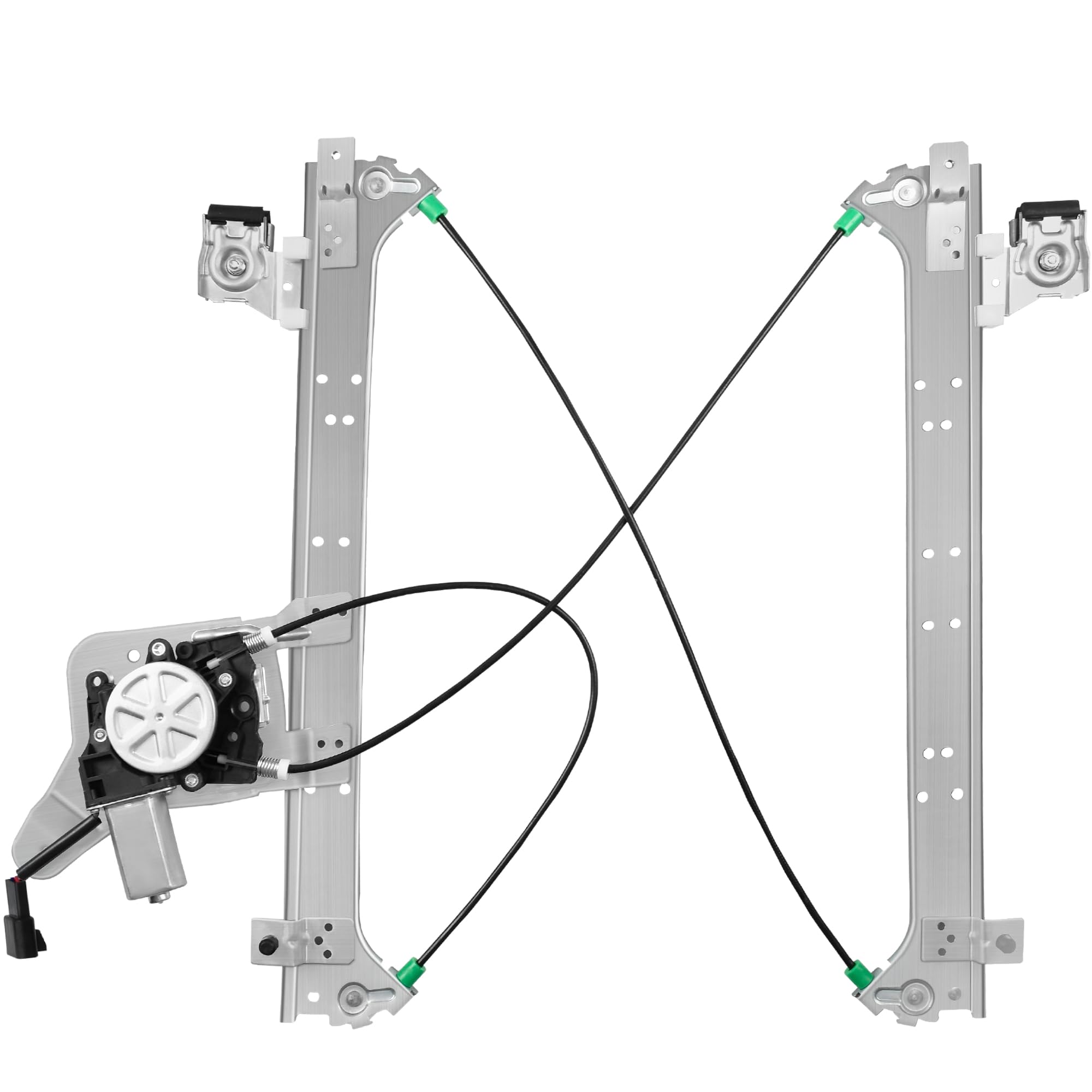 XIMAKA Rear Passenger Side Power Window Regulator with Motor (2 Pins) Fit for 2001-2006 Chevrolet Silverado 1500 3500, Avalanche