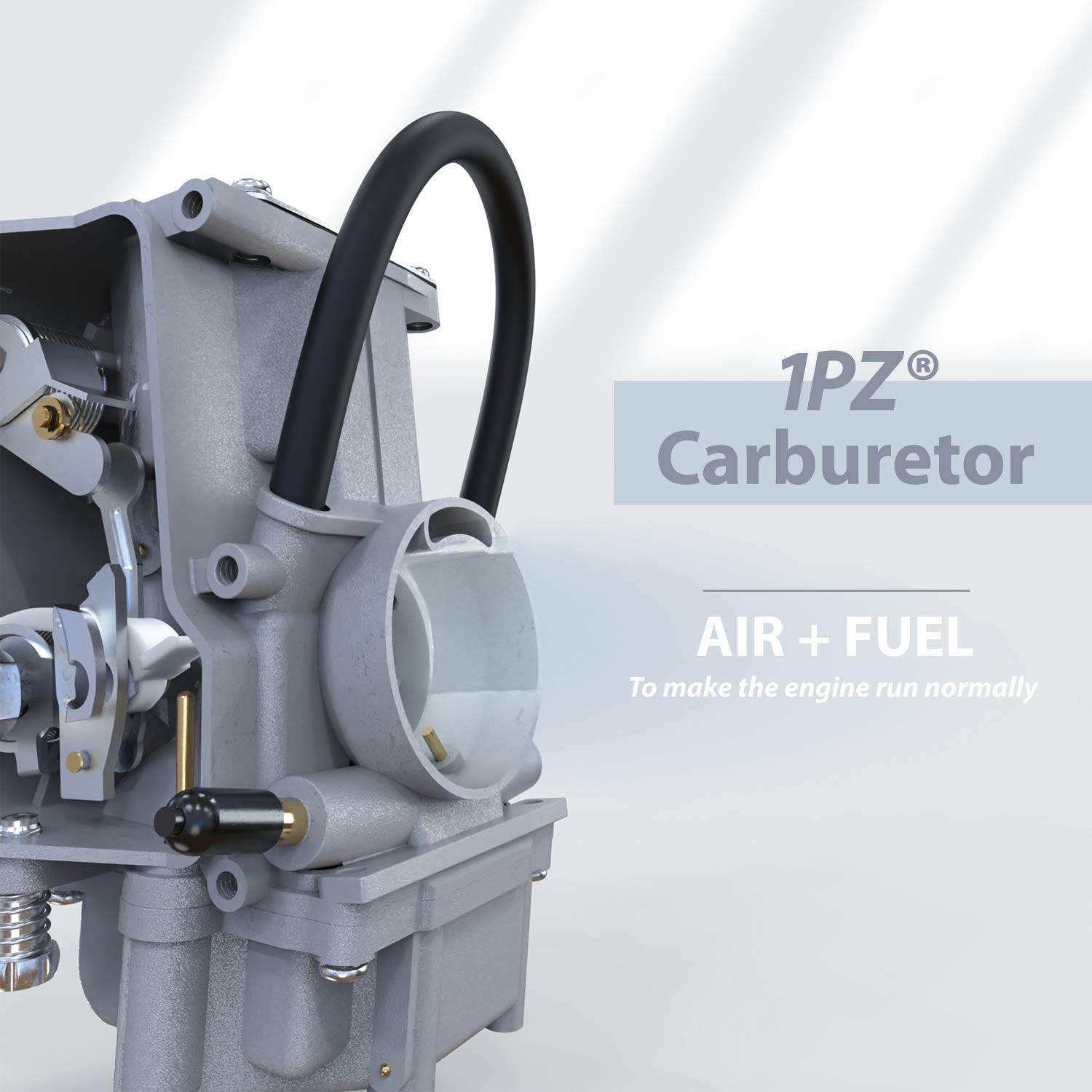 1PZ Carburetor with Aluminum Intake Manifold for Yamaha Warrior 350 YFM350 1987-2004 ATV Replacement Parts