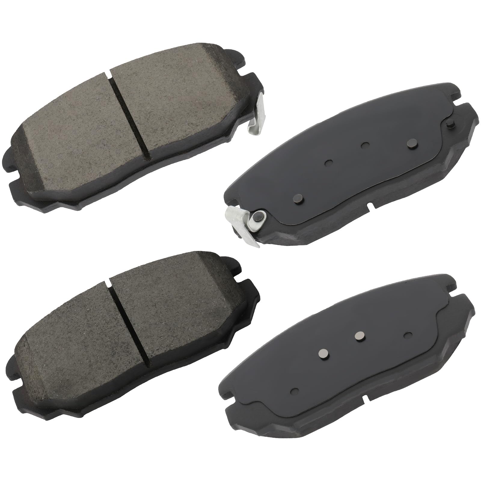 Cciyu D1125 Front Ceramic Brake Pads Kits 4Pcs Fit For Buick Allure,Cascada,Lacrosse,Regal,For Cadillac Elr,For Chevy Equinox,Im