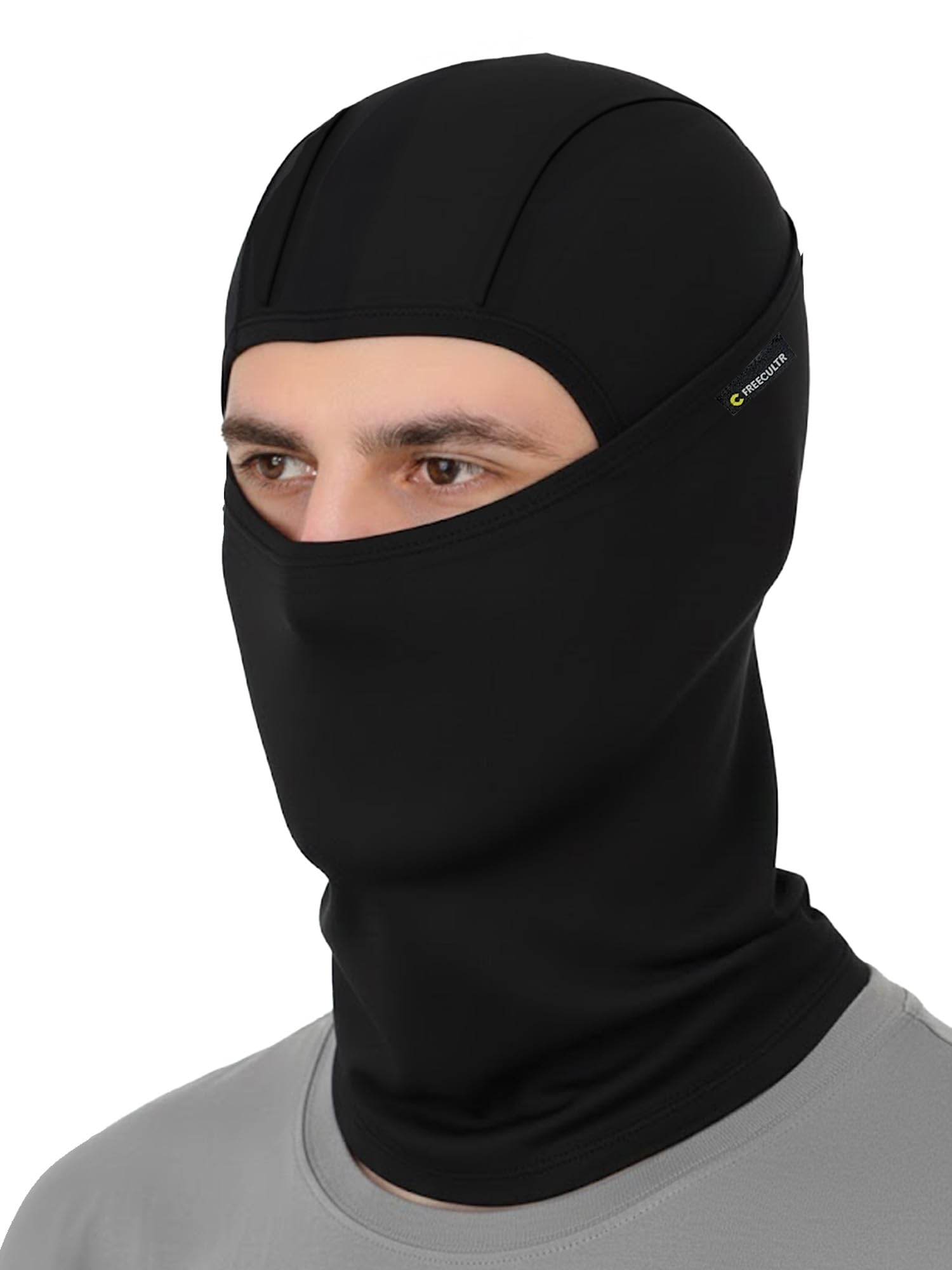 Freecultr Full Face Helmet Mask For Bikers Balaclava For Men Black Masks For Bike Riding, Uv Protected Biker Accessories For Man