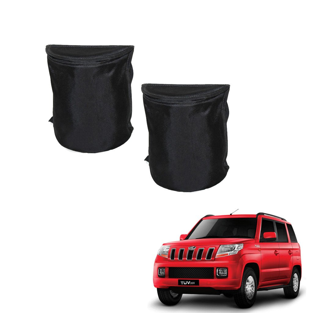 Kozdiko Semi Cylindrical Car Dustbin Set of 2 Pcs for Mahindra TUV 300
