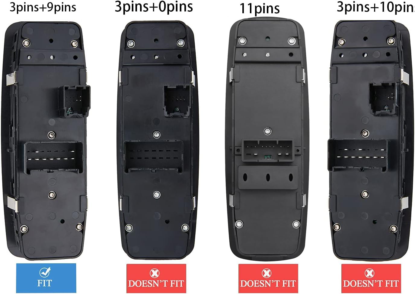 Zapsots Master Power Window Switch For 2012-2015 Chrysler Town & Country,12-15 Dodge Grand Caravan,13-15 Dodge Ram 1500 2500 Fro