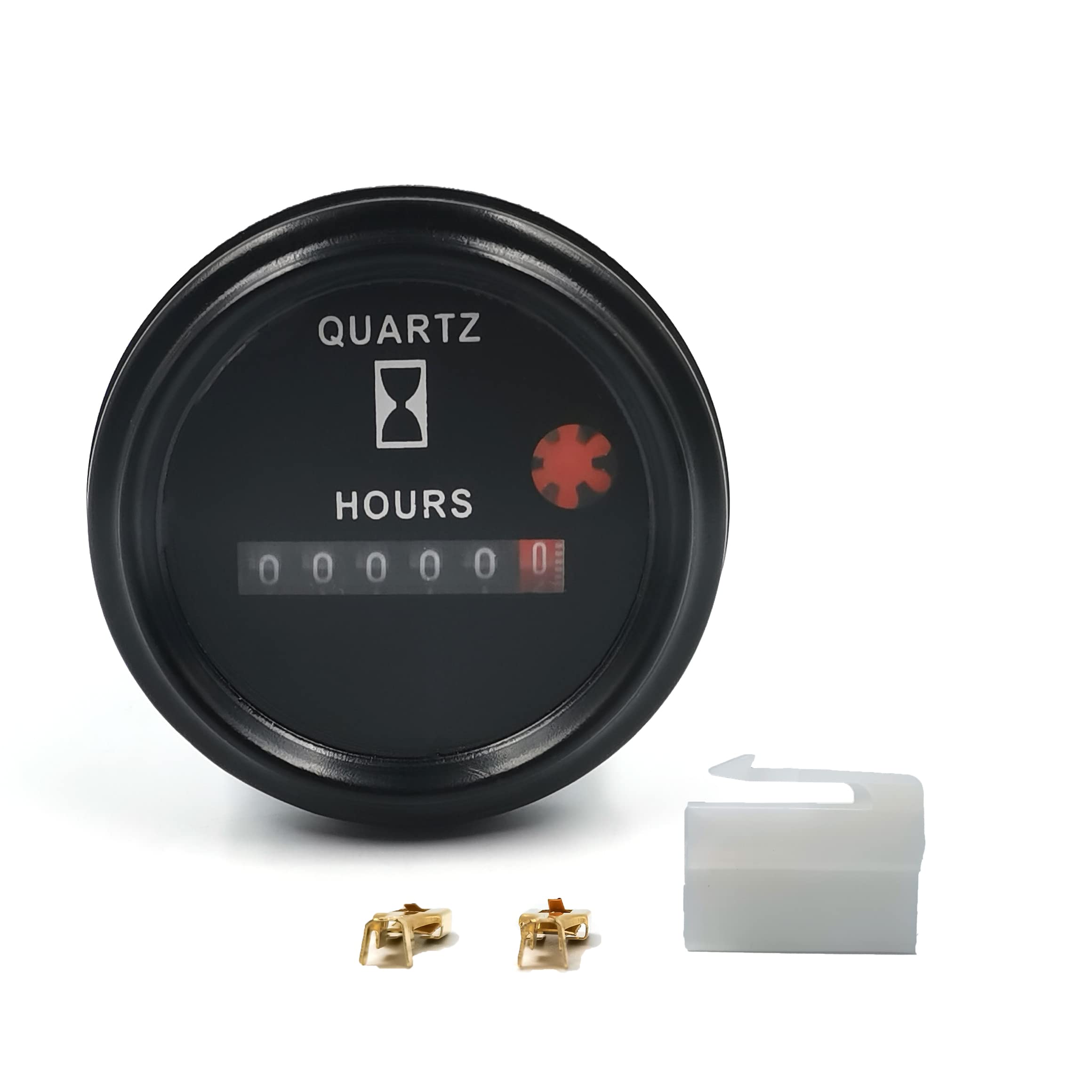 12-36V Dc/Ac Boat Marine Hour Meter, Quartz Hour Meter, Round Waterproof Hour Gauge Compatible With Boat Truck Engine 748 Chennic