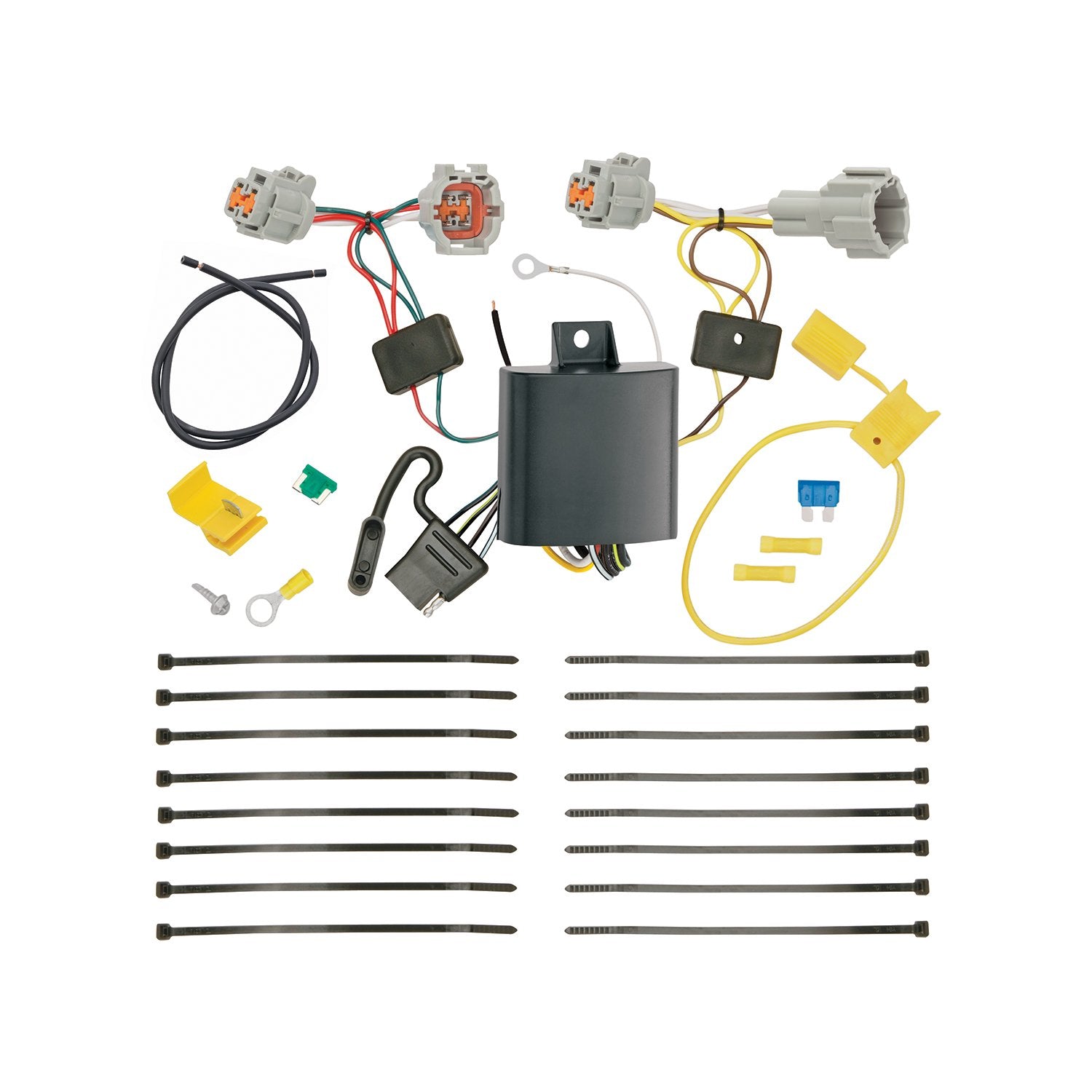 Tekonsha 118757 T-One Connector Assembly With Upgraded Circuit Protected Modulite Hd Module , Black