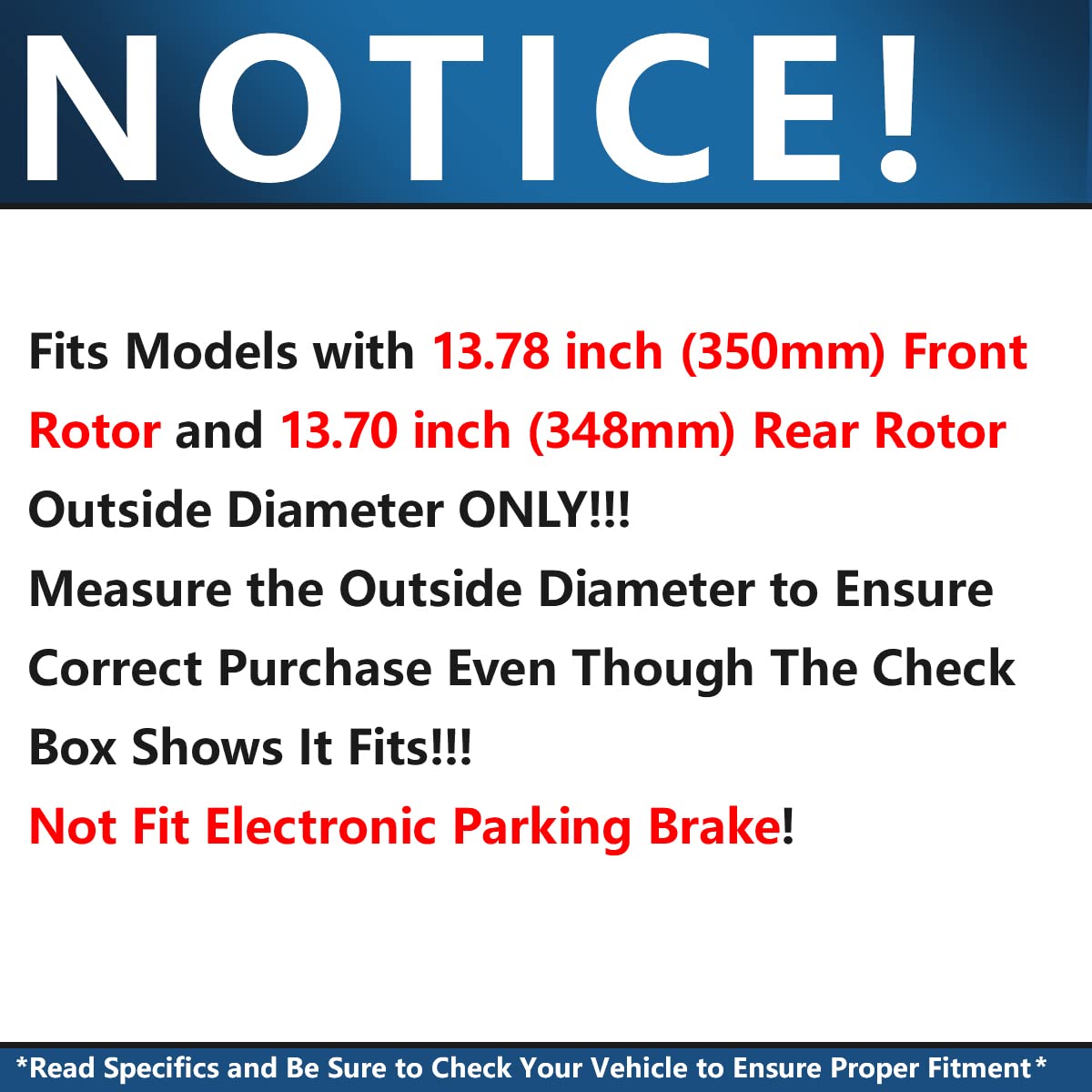 Detroit Axle - Brake Kit For 2012-2020 Ford F-150 Drilled & Slotted Brake Rotors Ceramic Brakes Pads Replacement : 13.78'' Inch