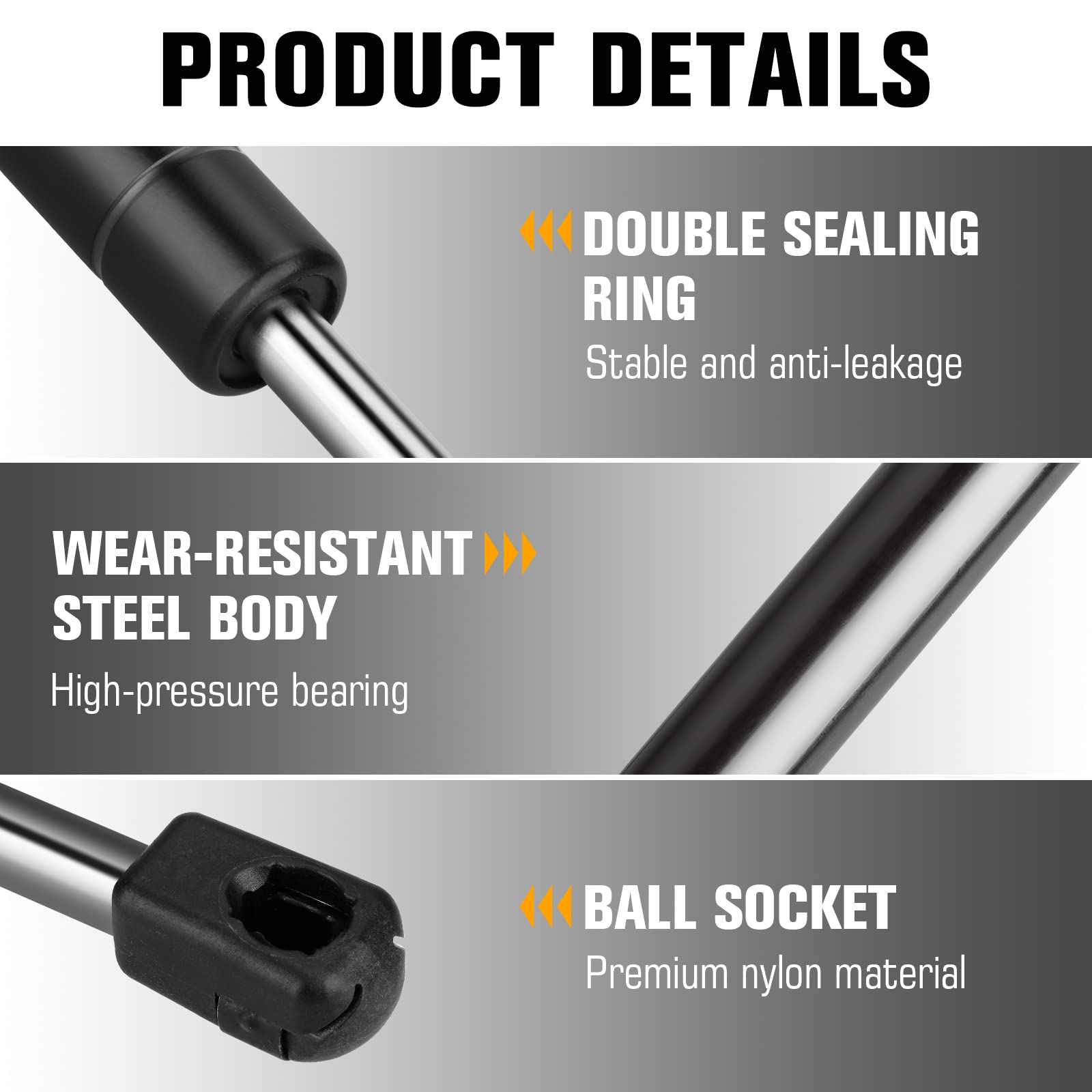 Liftgate Rear Hatch Lift Support For Ford Edge 2007 2008 2009 2010 2011 2012 2013 2014, Tailgate Shocks Sg304084 6120 2Pcs