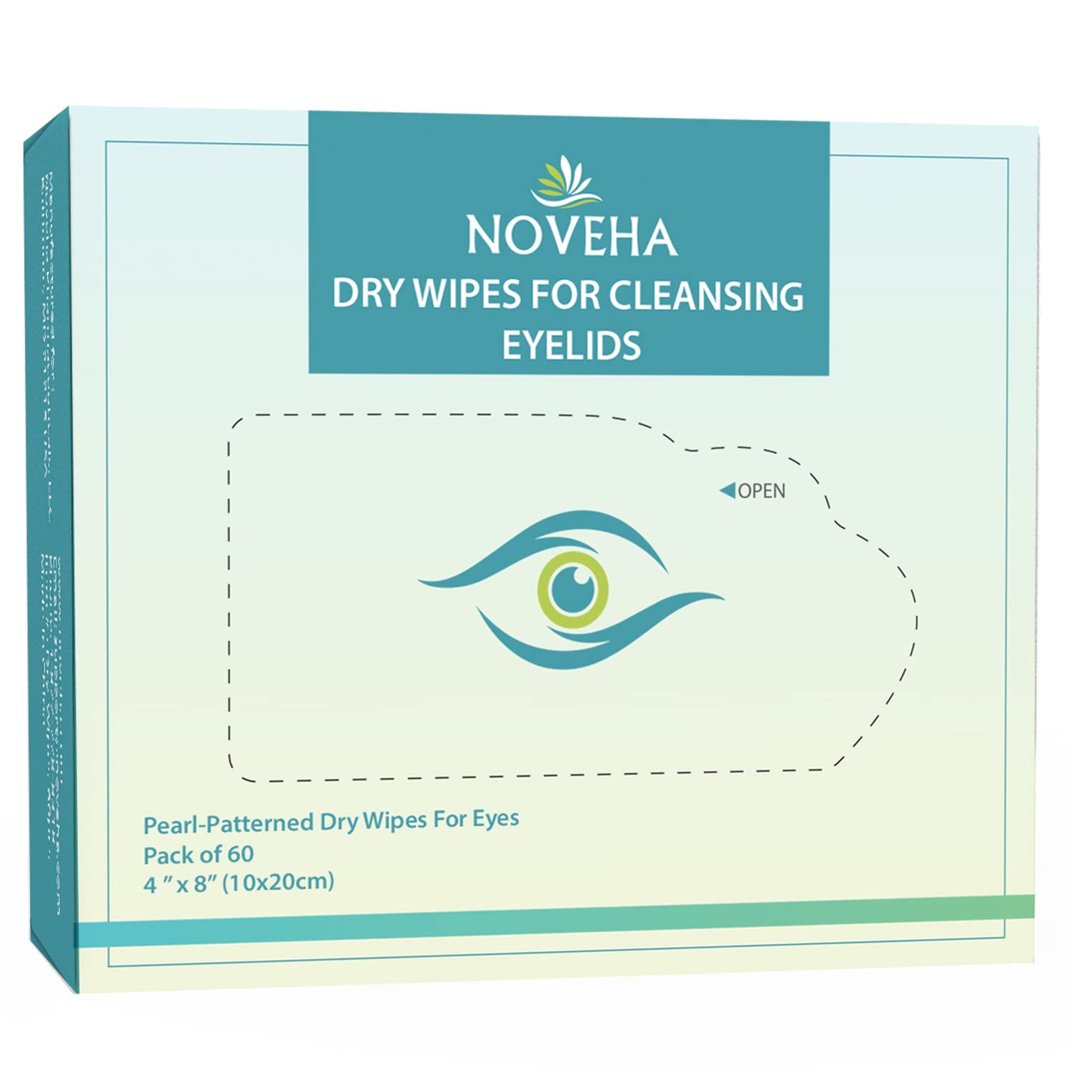 NOVEHA Dry Wipes 60pc-New