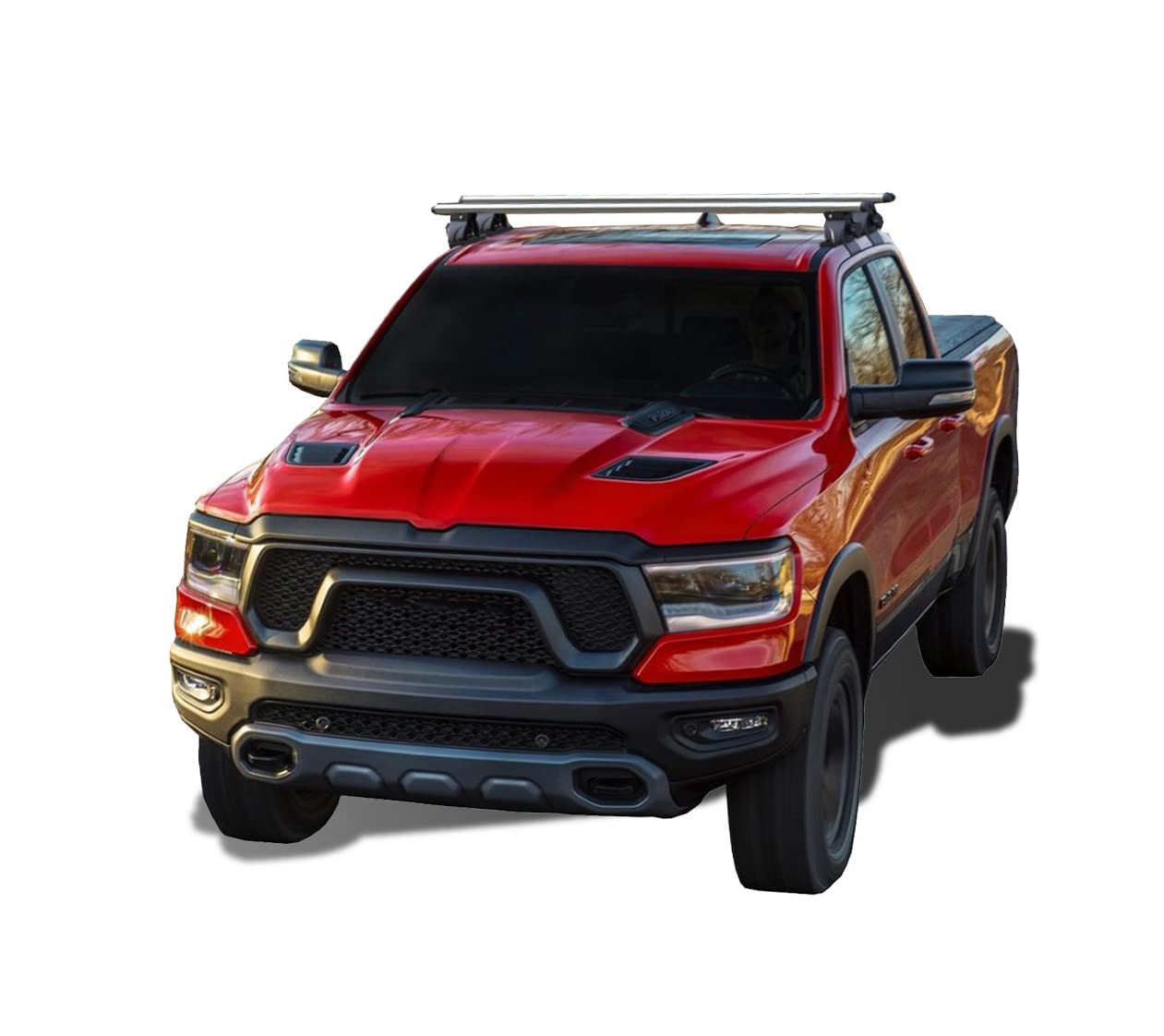 Black Horse Silver Aluminum Traveler Cross Bar Compatible With 2015-2022 Chevrolet Colorado/Gmc Canyon / 2005-2021 Nissan Frontier / 2019-2022 Ford Ranger