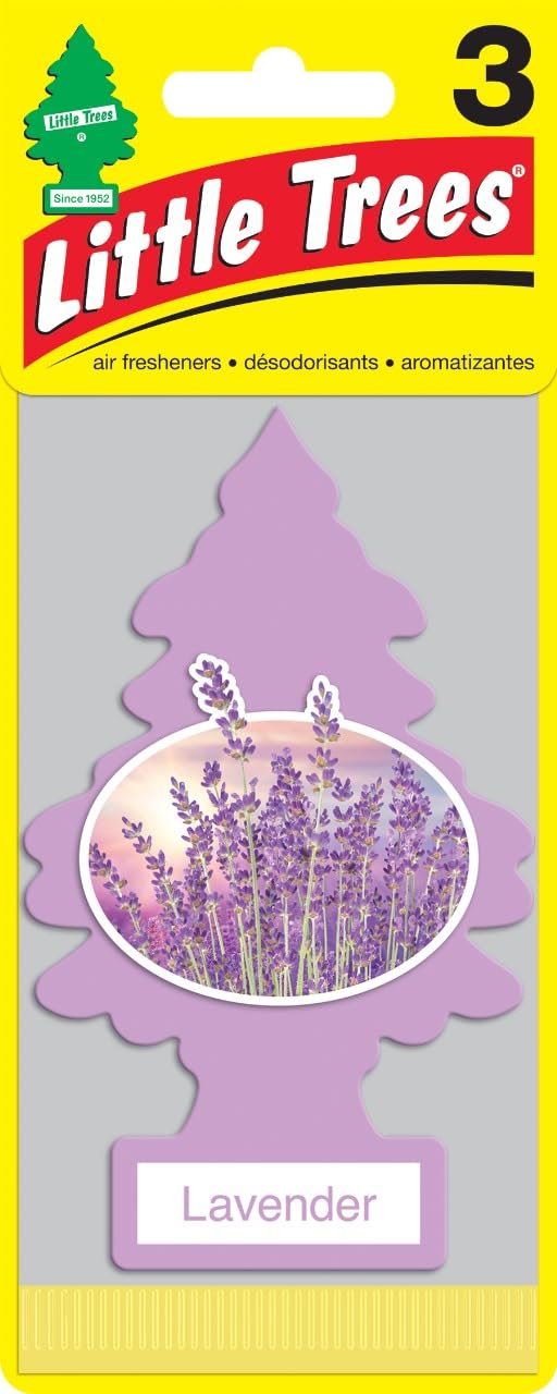 Little Trees U3S32035 Car Air Freshener Lavender Scent - 3 Trees per Package
