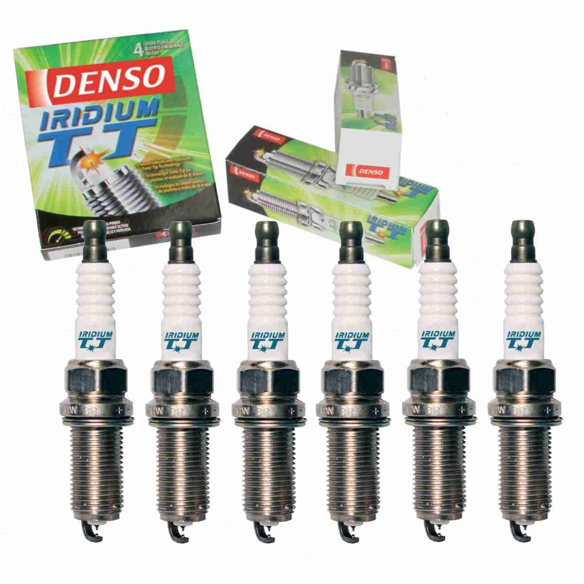 6 pc DENSO Iridium TT Spark Plugs compatible with Toyota Avalon 3.5L V6 2005-2016