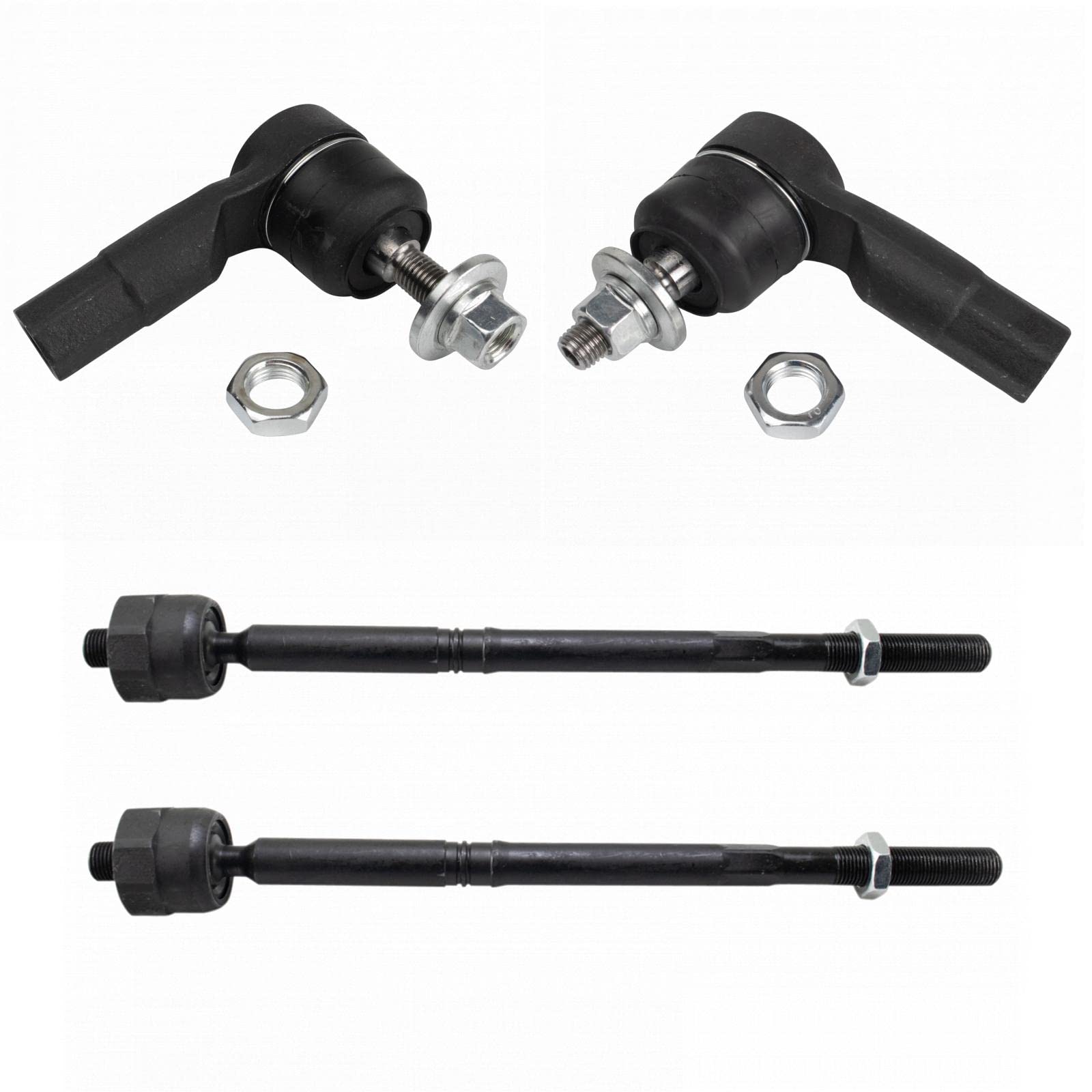 Trq Front Tie Rod Set Compatible With 2014-2018 Jeep Cherokee