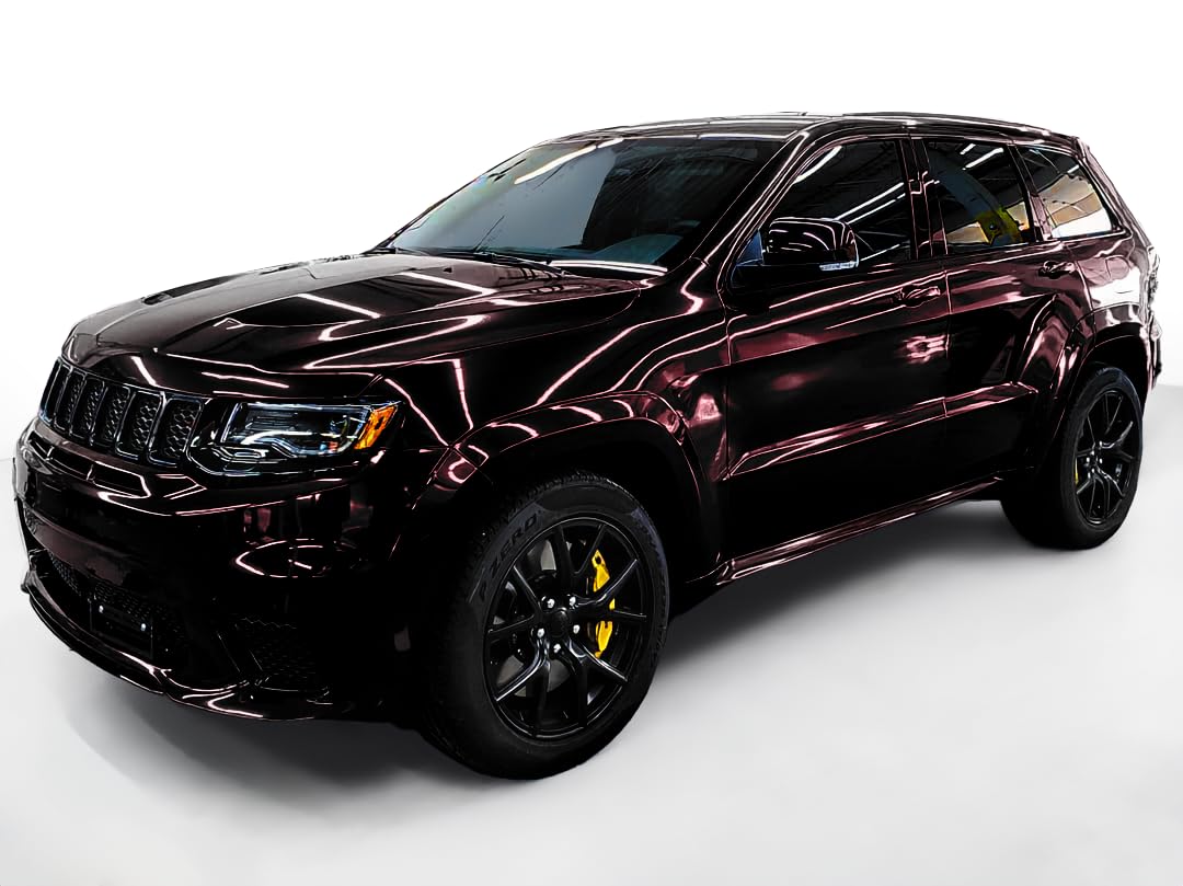 VViViD Gloss Vinyl Wrap Film - Premium 100ft x 5ft in Demon Black, Durable and Stylish for Vehicle and Surface Applications