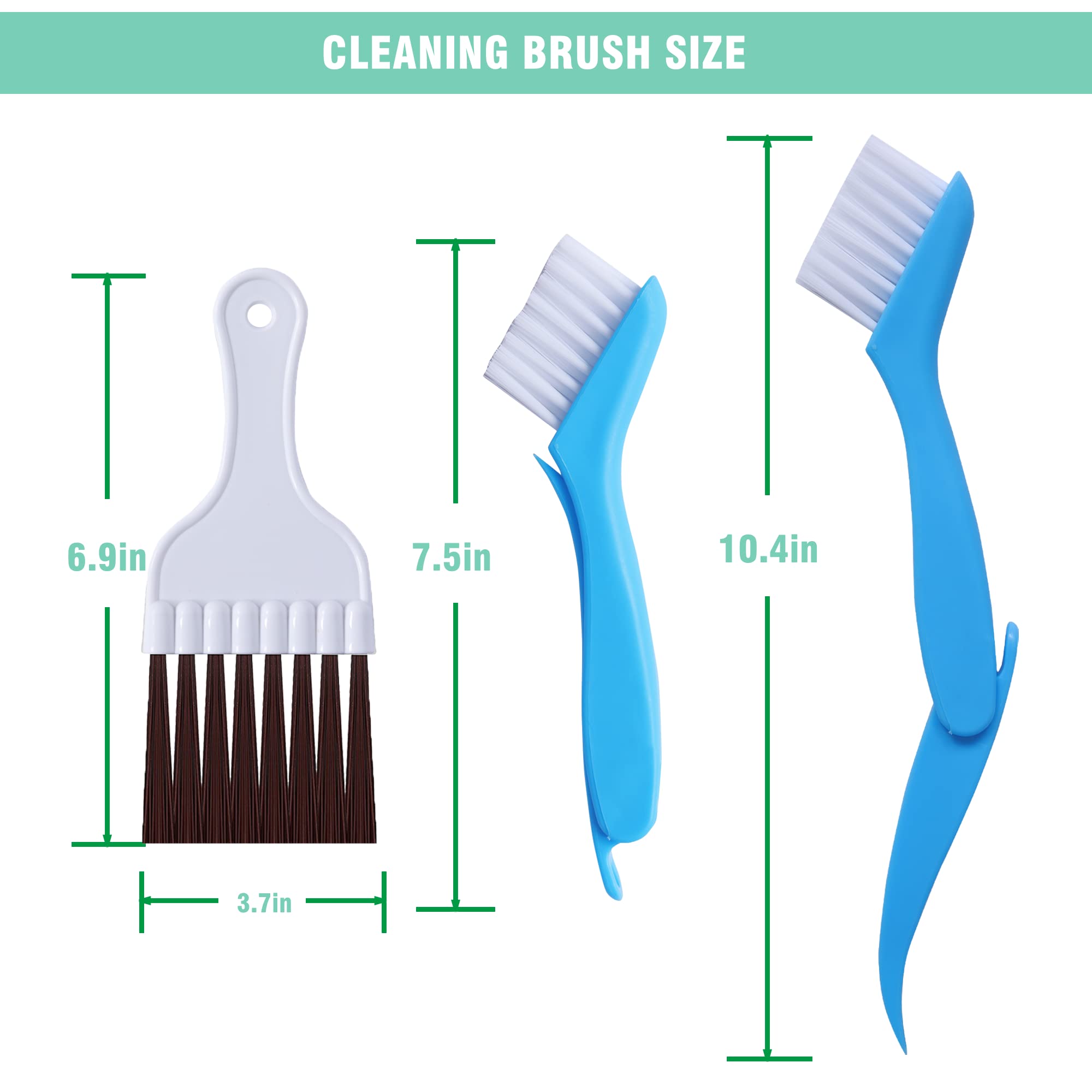 LONCHDAN 10 Pcs Air Conditioner Fin Comb Cleaner kit AC Coil Cleaning Brush 5 Different Fin Combs Condenser Fin Straightener AC