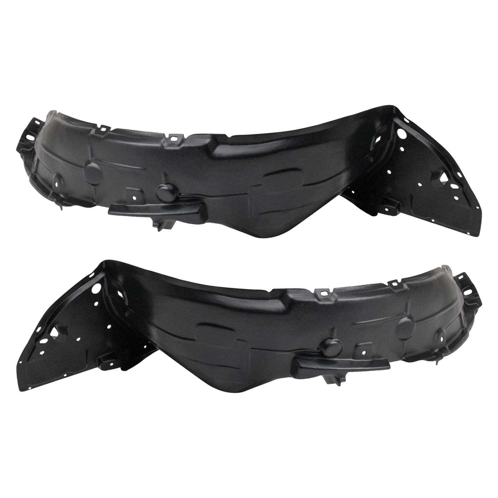 Trq Front Inner Fender Liner Set Compatible With 2012-2014 Nissan Versa Ni1248128 Ni1249128