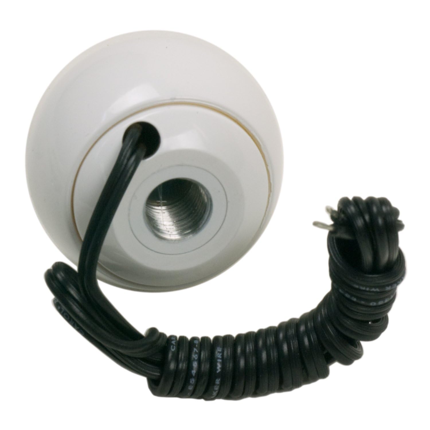 B&M 46112 White Replacement Shifter Knob With Button And Sae Threads